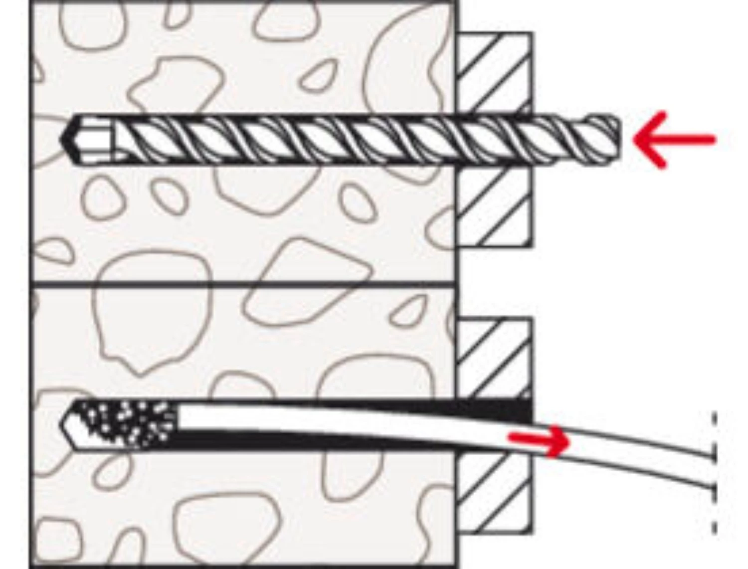Fischer 577365 Cheville en nylon HybridPower 10 x 90 avec vis TX40 (50 pièces)-image