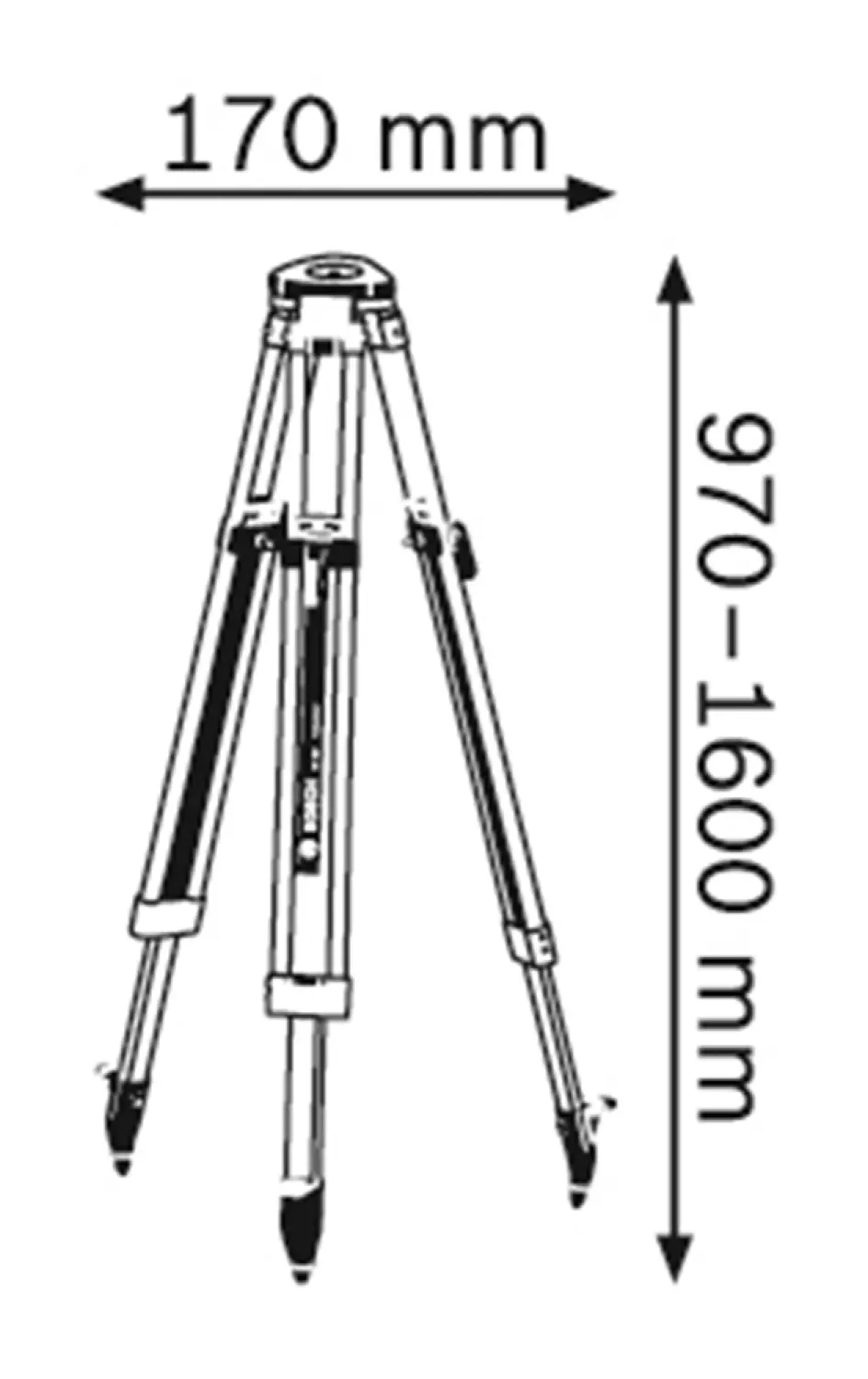 Bosch BT 160 Bouwstatief - 160cm-image