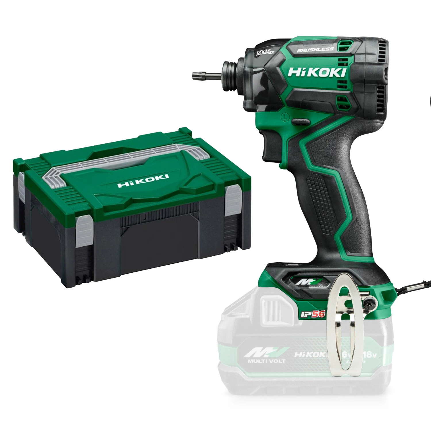 HiKOKI WH36DCW2Z Visseuse à percussion Machine seul en HSC 36V 215Nm 1/4"-image