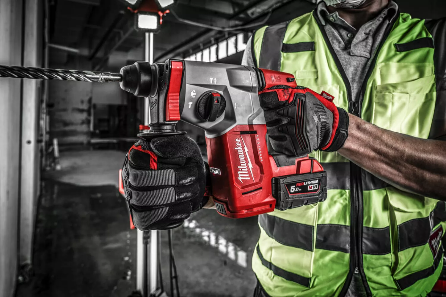 Milwaukee M18 BLH-0 18V Li-Ion accu SDS-plus boorhamer body - 26mm - 4 standen - koolborstelloos-image