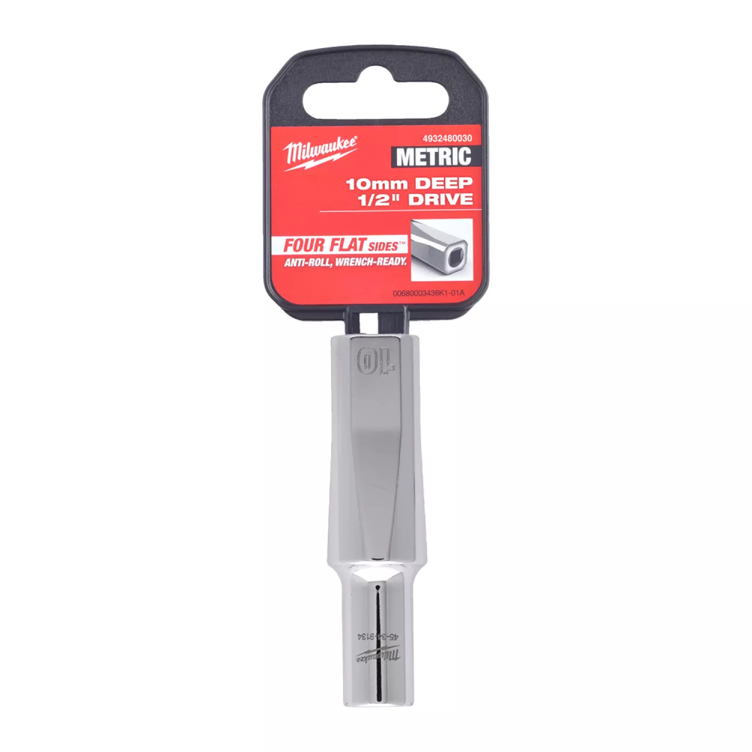 Milwaukee 4932480030 Dop - 1/2" FOUR FLAT™ lang - 10mm-image
