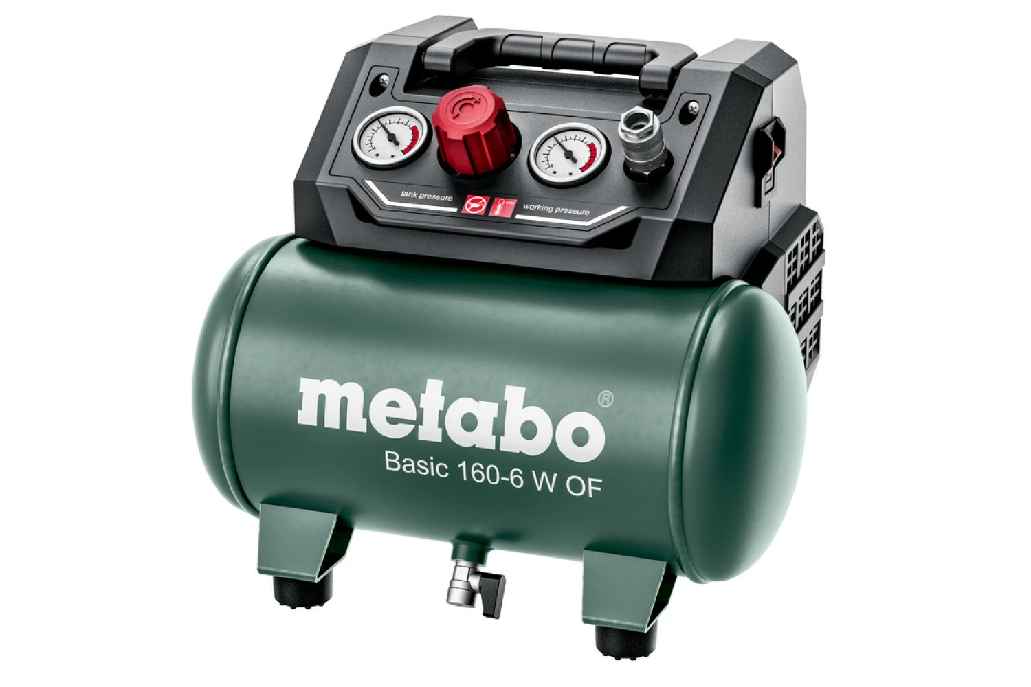 Metabo Basic 160-6 W OF Compressor - 8 bar - 6L - 55 l/min-image