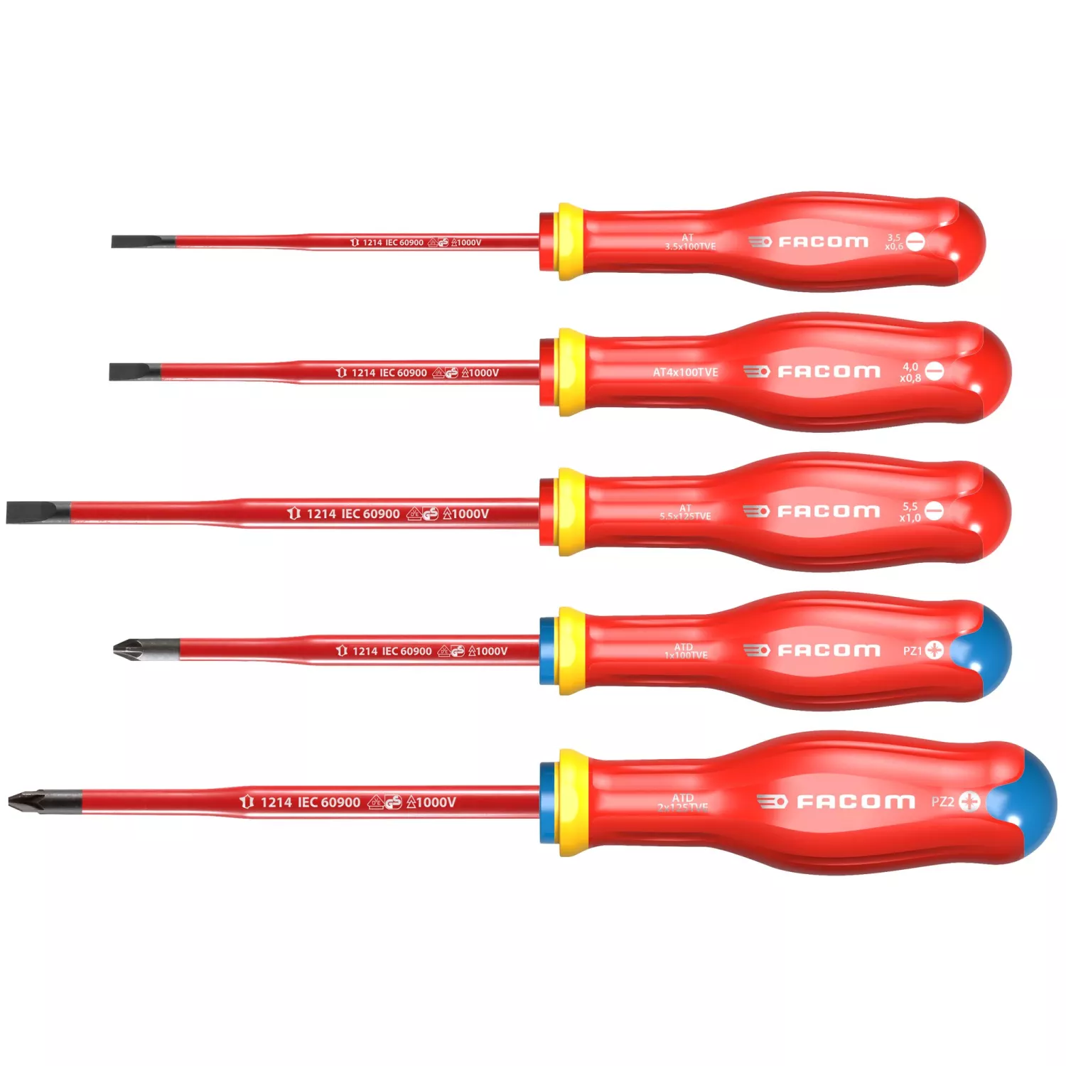 Facom ATD.J5TVEPB jeu de 5 tournevis Protwist VDE - PH/SL