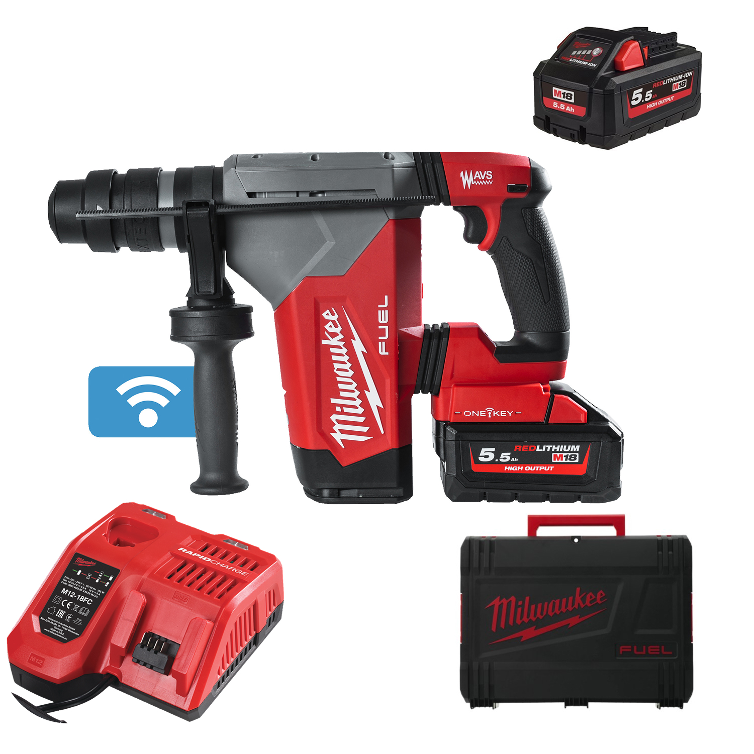 Milwaukee M18 ONEFHPX-552X Marteau perforateur sans fil-image