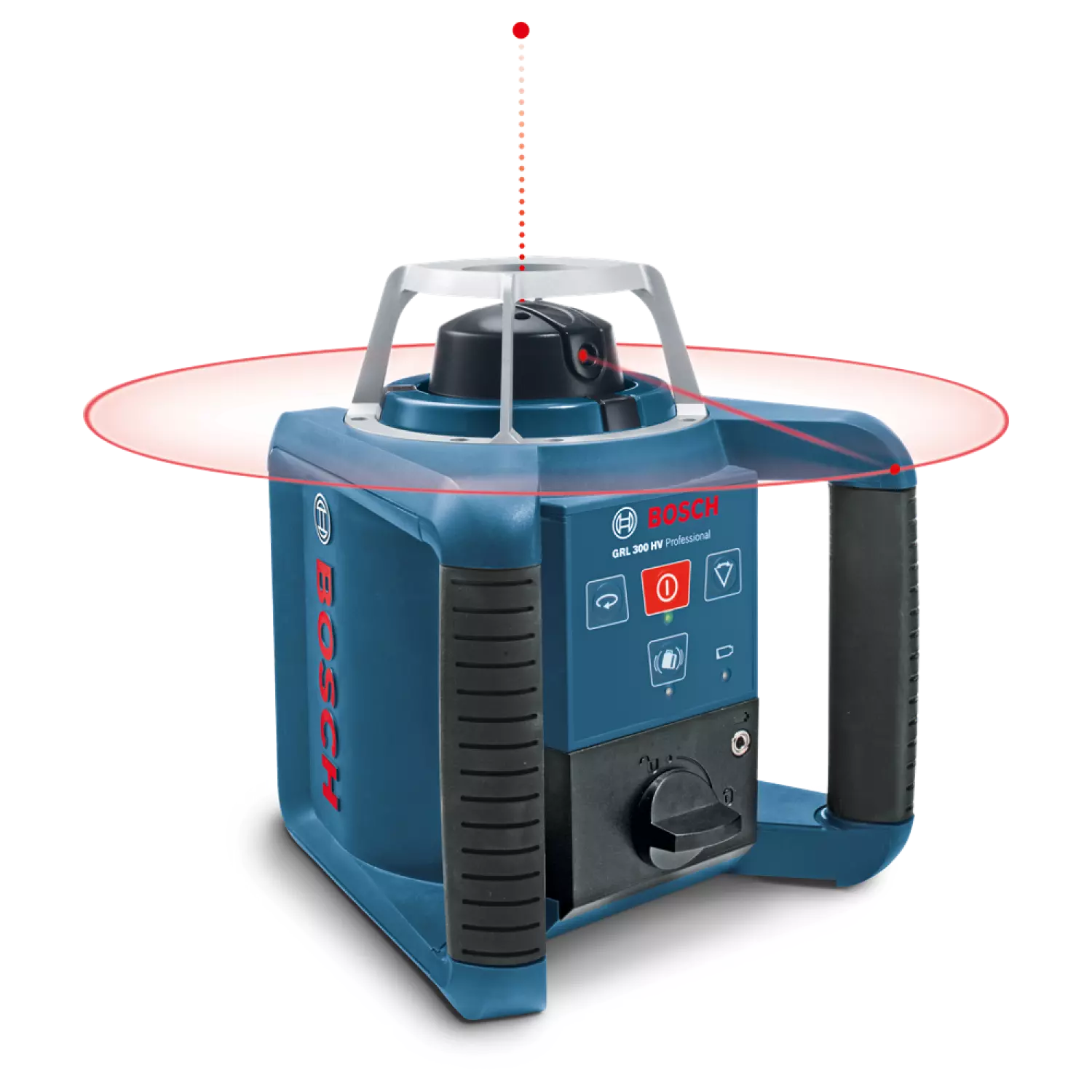 Bosch GRL 300 HV rotatie laser + afstandsbediening (RC 1) + houder (WM 4) + laser ontvanger (LR 1) set in koffer-image