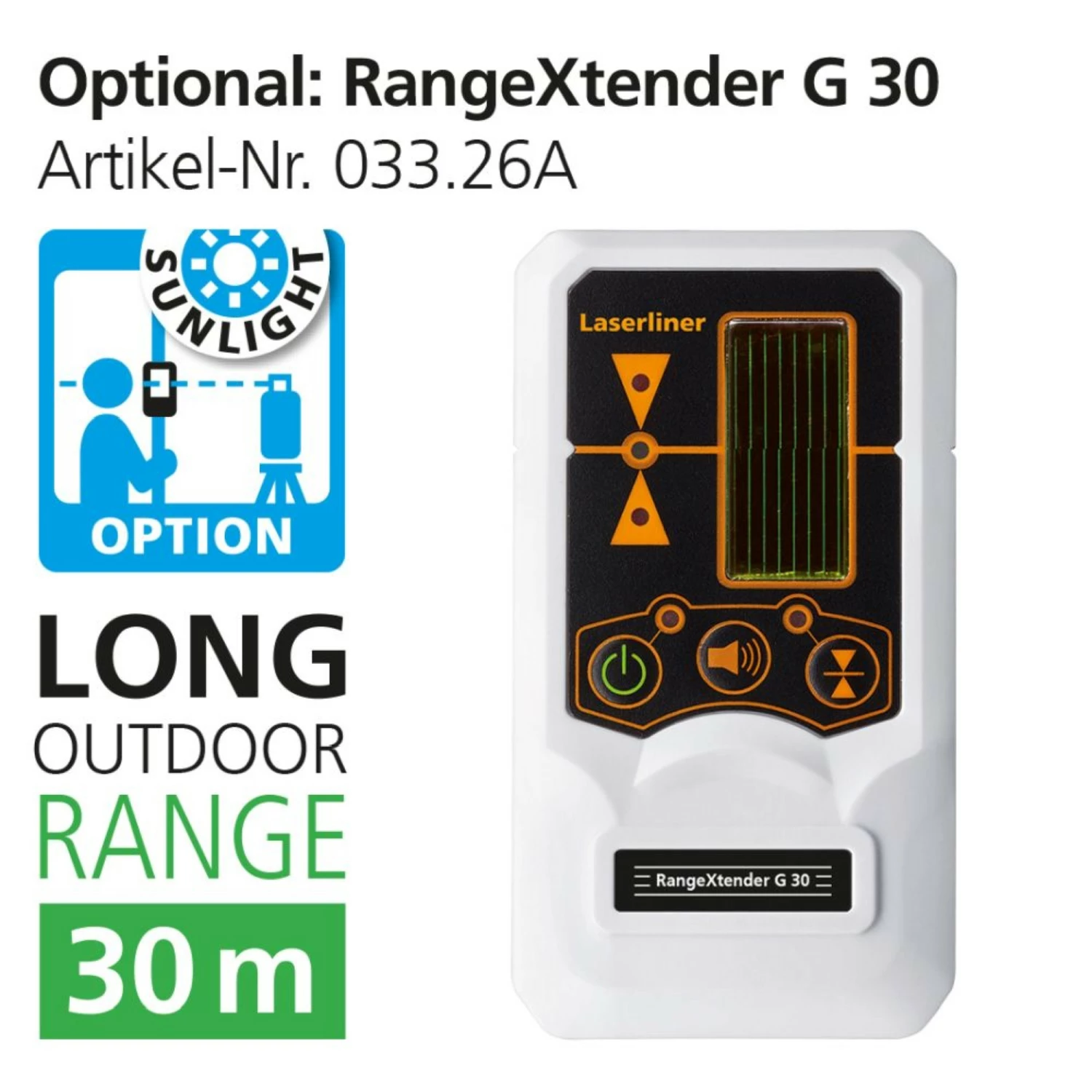 Laserliner CompactPlane-Laser 3G Kruislijnlaser set incl. statief in tas - 3 lijnen - groen - 30m-image