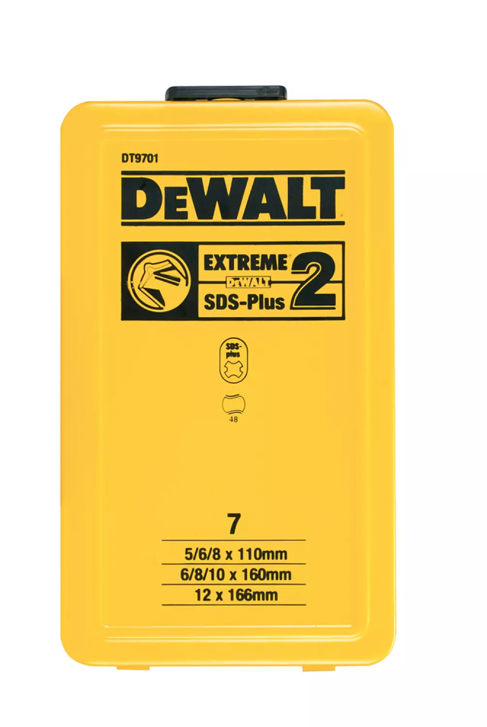 DeWALT DT9701 EXTREME-2 SDS-Plus 7 delige Hamerborenset-image