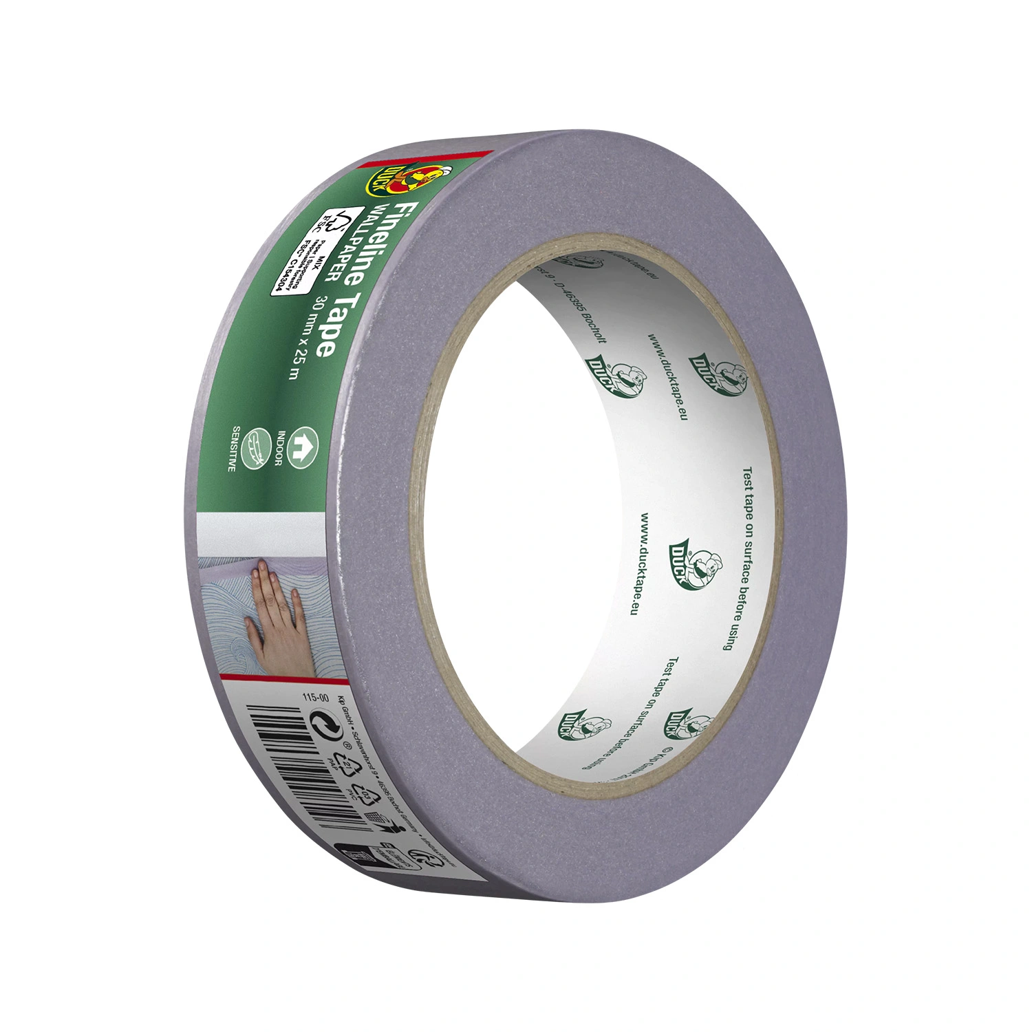 Duck Tape 115-00 Ruban Fineline pour papier peint - Lilas - 30 mm x 25 m