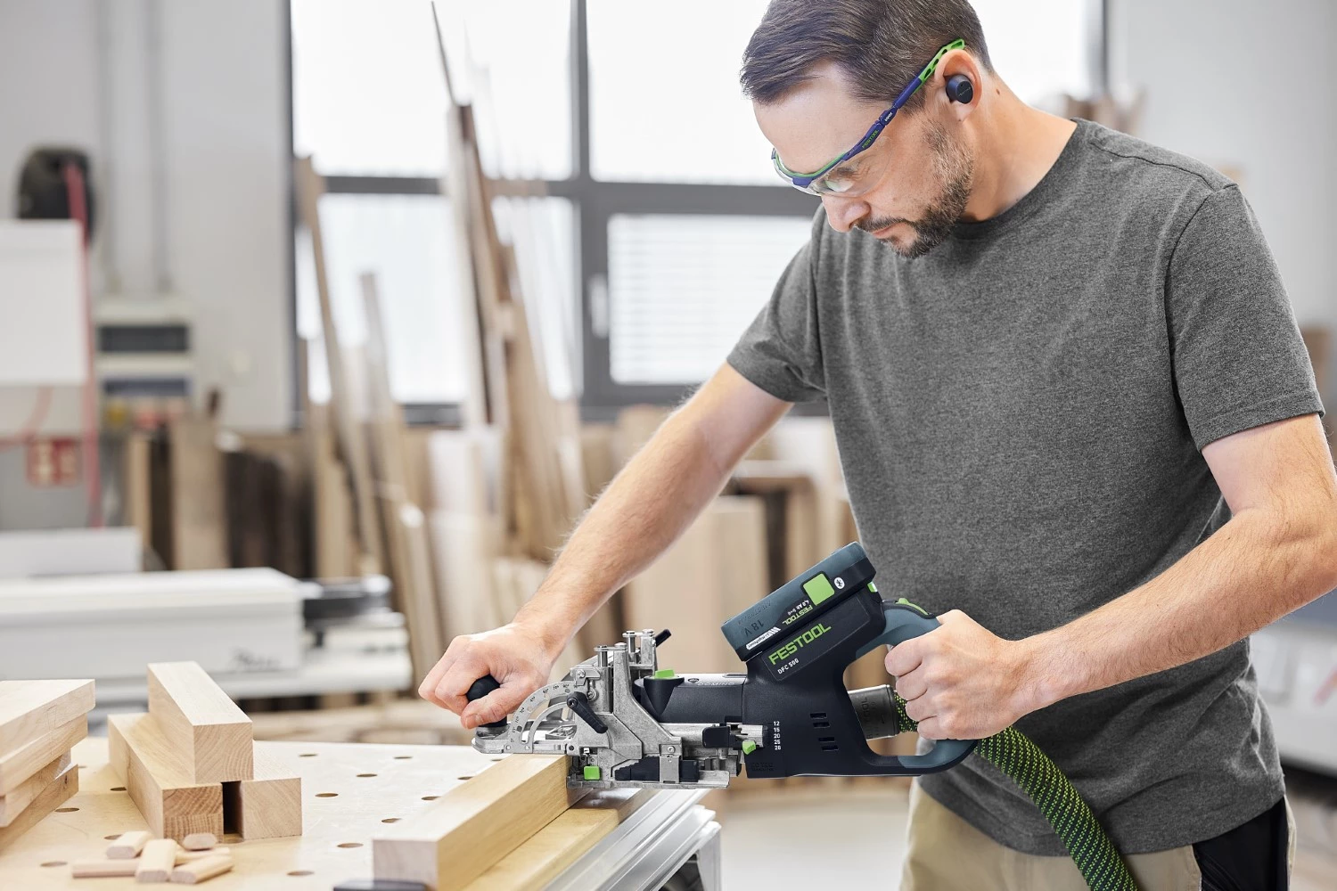 Festool DFC 500 E-Basic 18V machine de fraisage Domino sans fil dans un systainer - 28 mm-image
