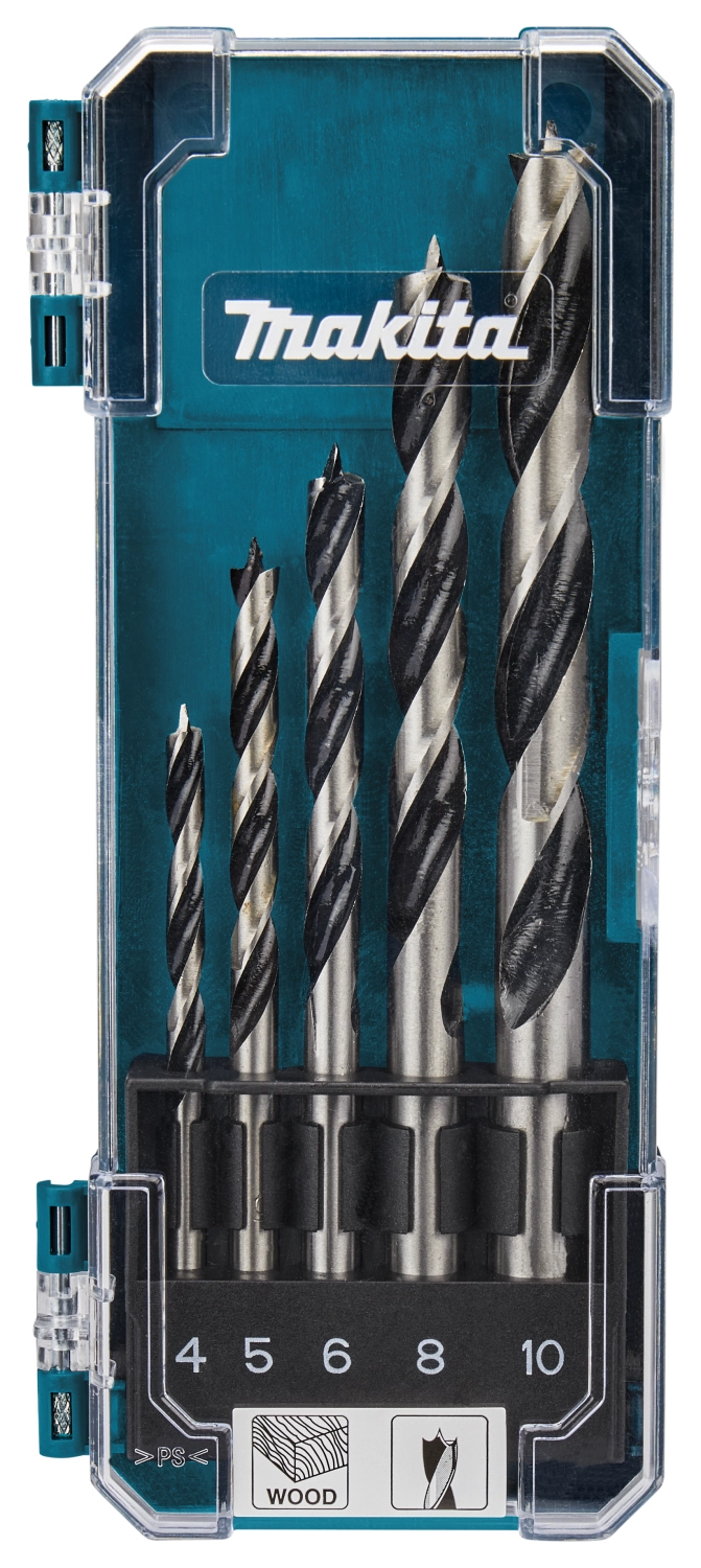 Makita D-72861 5-delige houtspiraalborenset - 4-10 mm-image