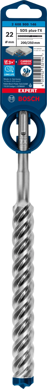 Bosch 2608900146 EXPERT Hamerboor SDS plus-7X - 22x200x250mm-image