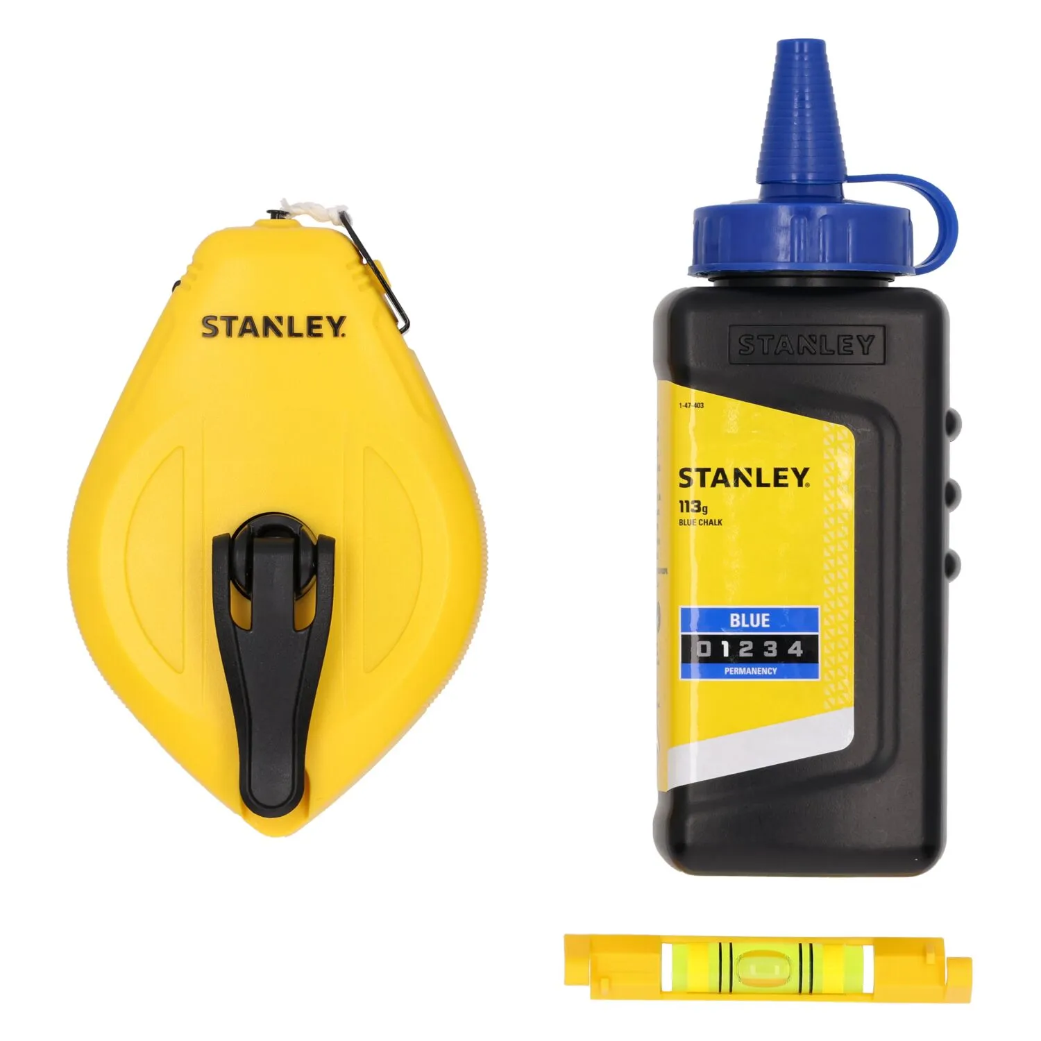 Stanley STHT47113-0 Slaglijnmolen Kit incl. lijnwaterpas - 30m - blauw
