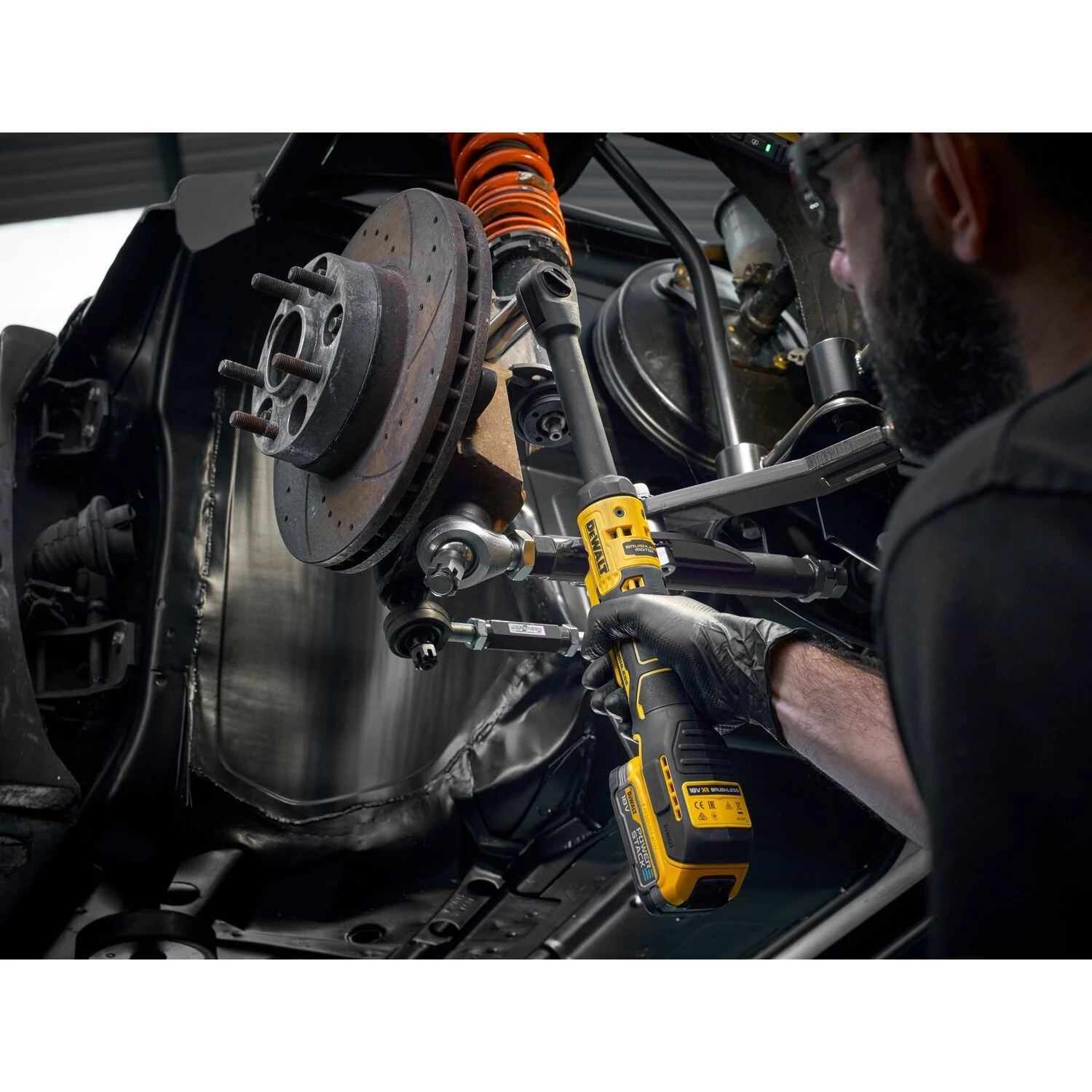 DeWALT DCF512EN-XJ Clé à cliquet coudée sans fil 18 V XR 1/2" à long col-image