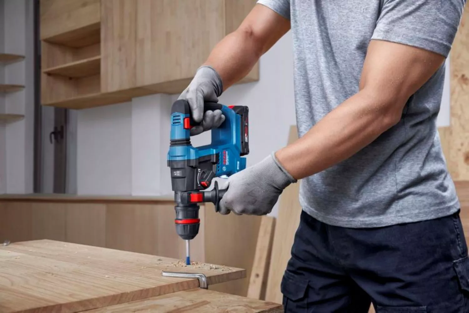 Bosch GBH 18V-18 X SDS-plus kit marteau perforateur ONECHUCK (2x 2,0 Ah) dans L-Boxx - 1,5 J-image