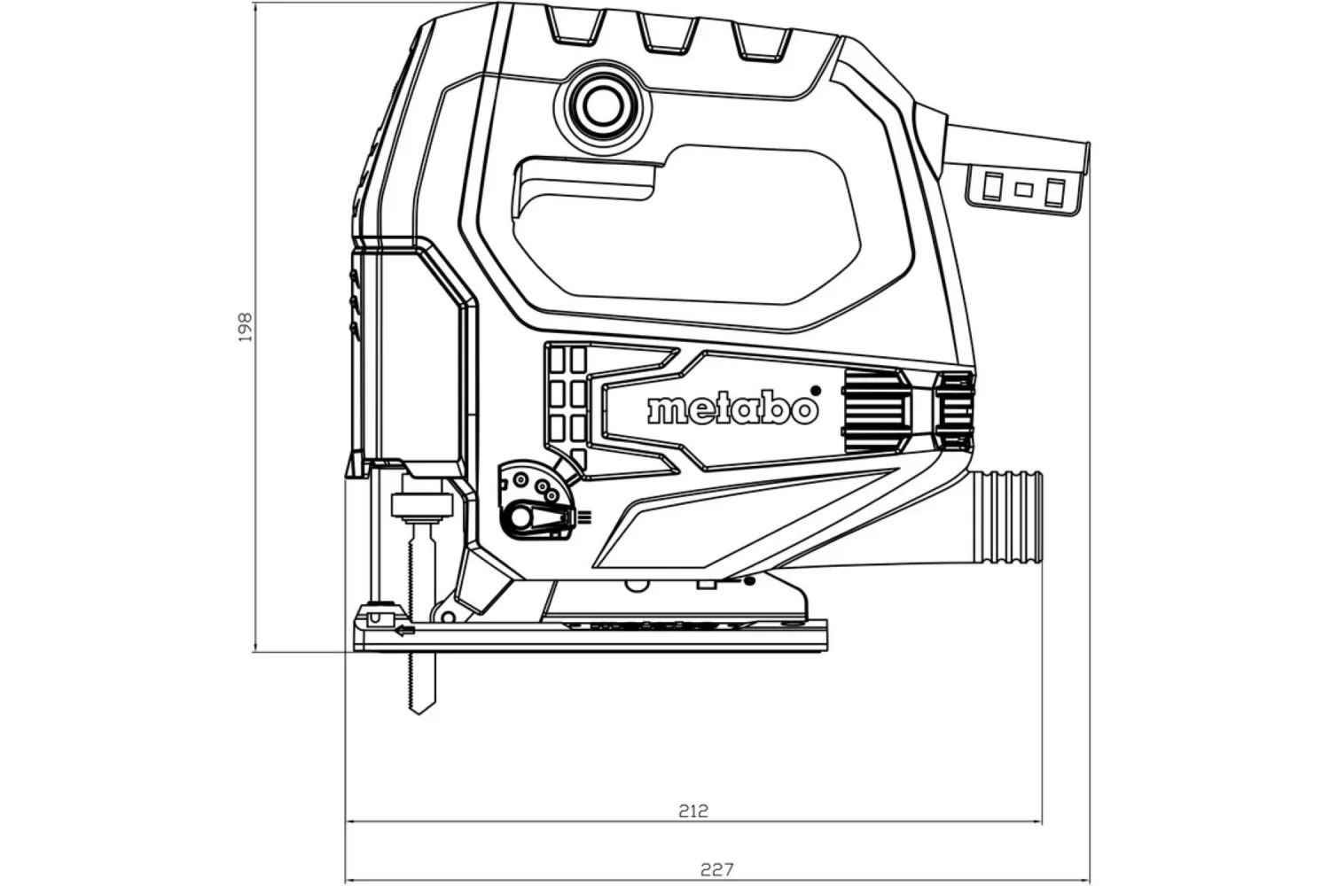 Metabo STEB 65 QUICK SET Decoupeerzaag incl. 20 zaagbladen in koffer - 450W - D-greep - variabel-image