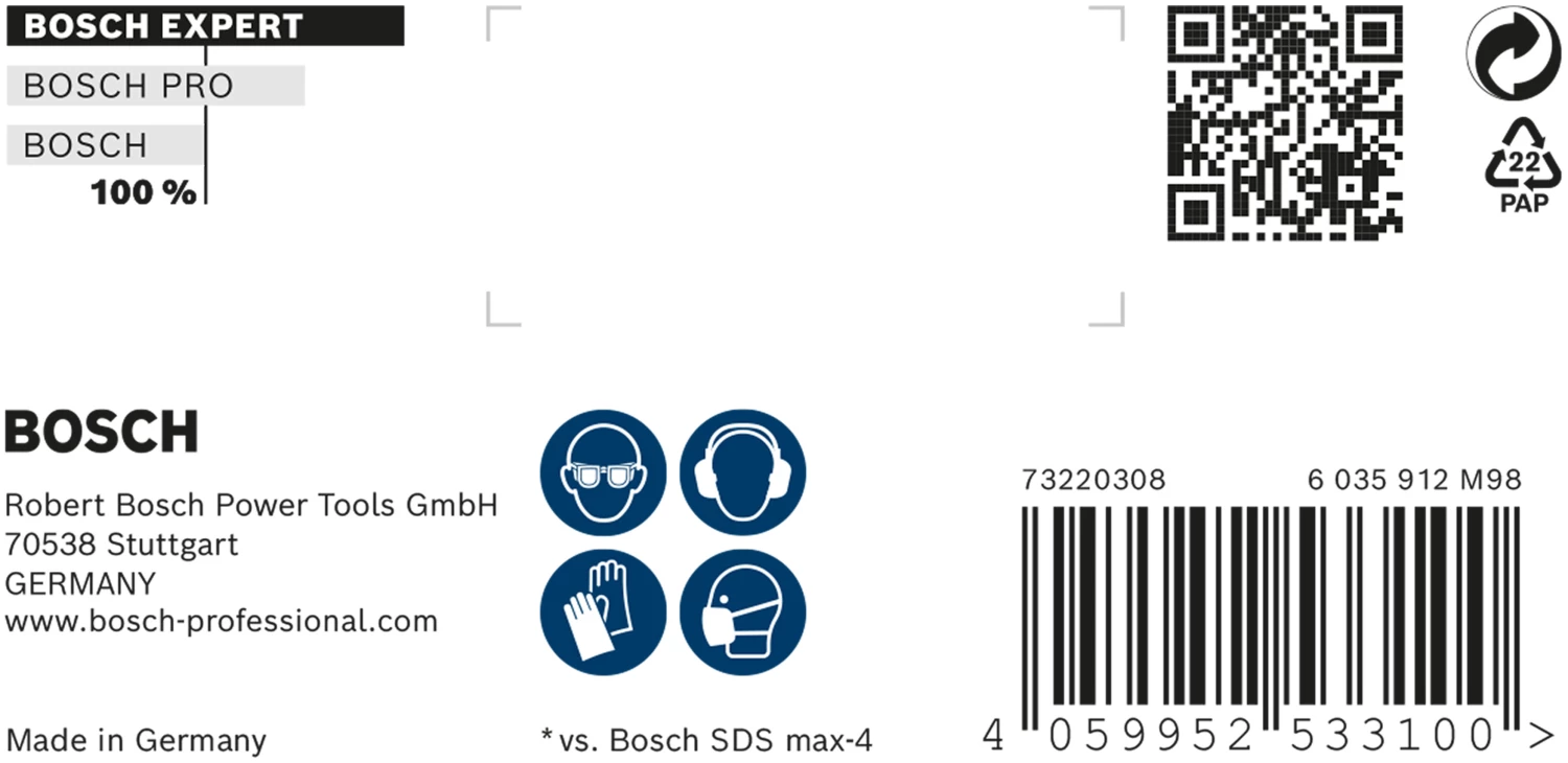 Bosch 2608900236 EXPERT Hamerboor SDS Max-8X - 22x800x920mm-image