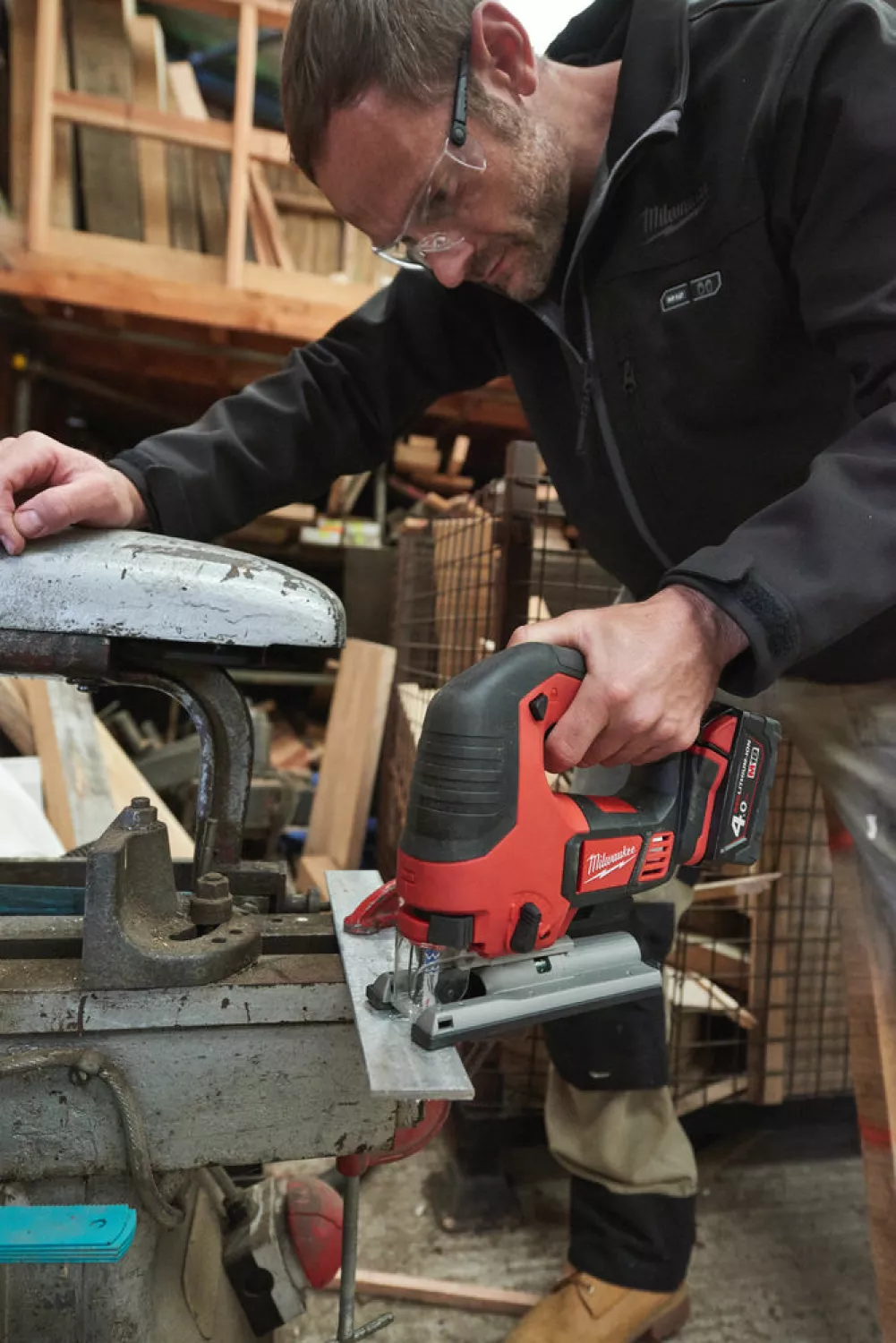 Milwaukee M18 BJS-0 18 V Li-Ion Scie sauteuse sans fil - Poignée en D - Vitesse variable-image