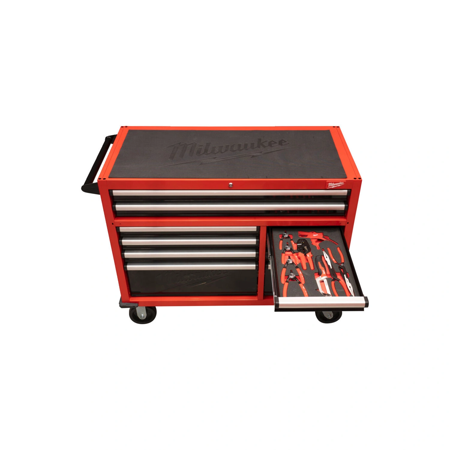 Milwaukee 4932502079 TOOLGUARD Stalen Gereedschapswagen gevuld - 501-delig -  10 laden - 46" / 117 cm