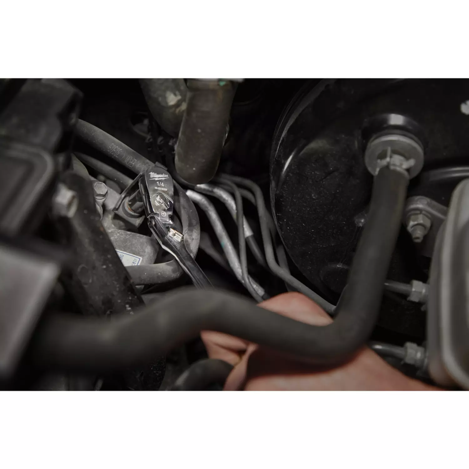 Milwaukee 4932479649 Omschakelbare ratel 1/4˝ - flexibele kop - 228mm-image