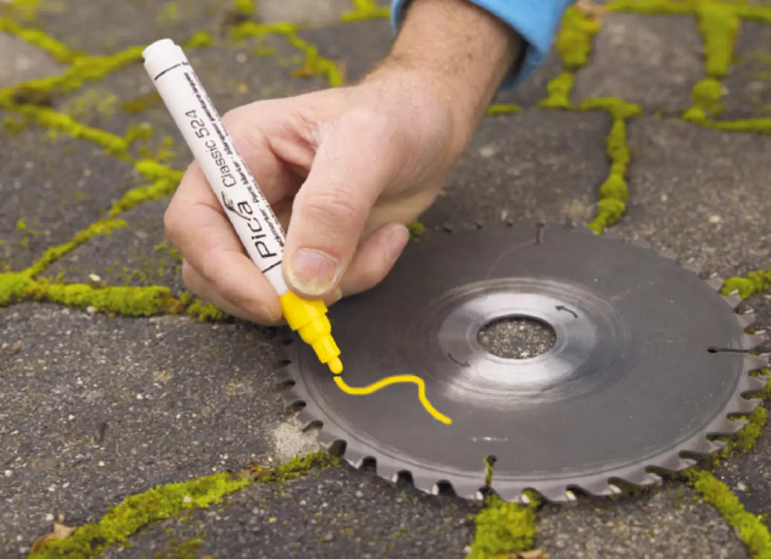 Pica 524/44 Lakmarker - Rond - Geel - 2-4mm-image