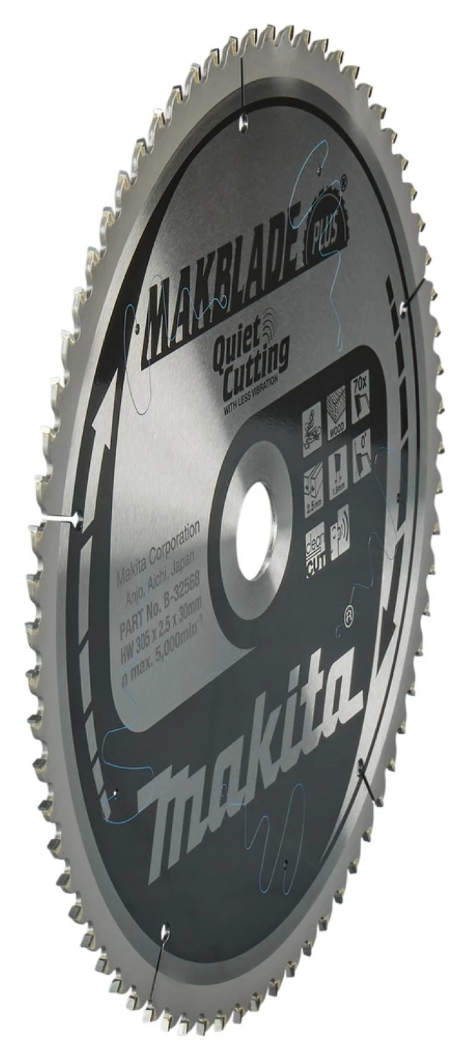 Makita B-32568 Makblade-Plus Lame de scie circulaire - 305 x 30 x 70T - Bois-image