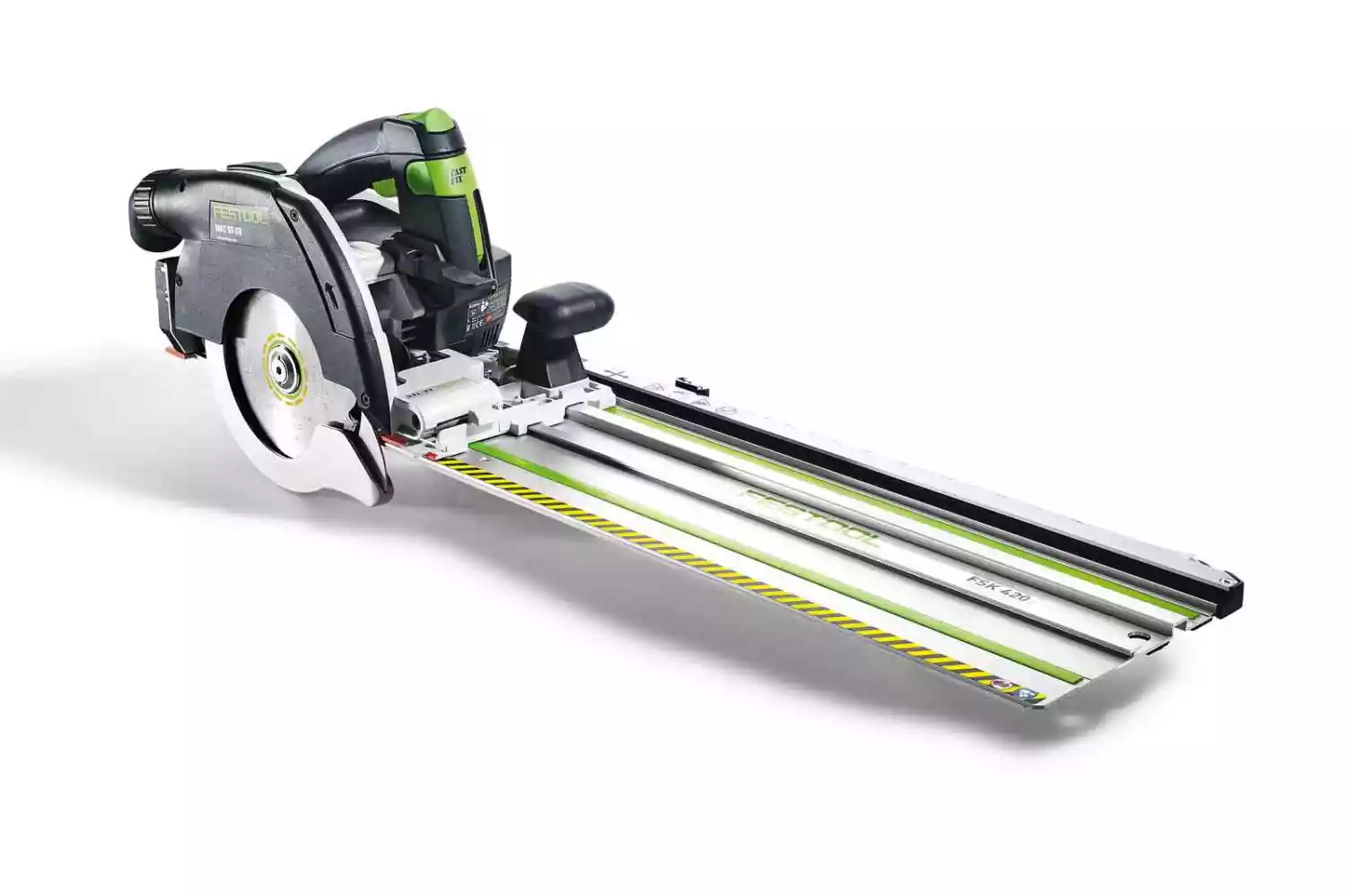 Festool HKC 55 5,0 EBI-Plus-SCA 18V Li-Ion accu pendelkapzaag set (2x 5,0Ah) in systainer - 160mm-image