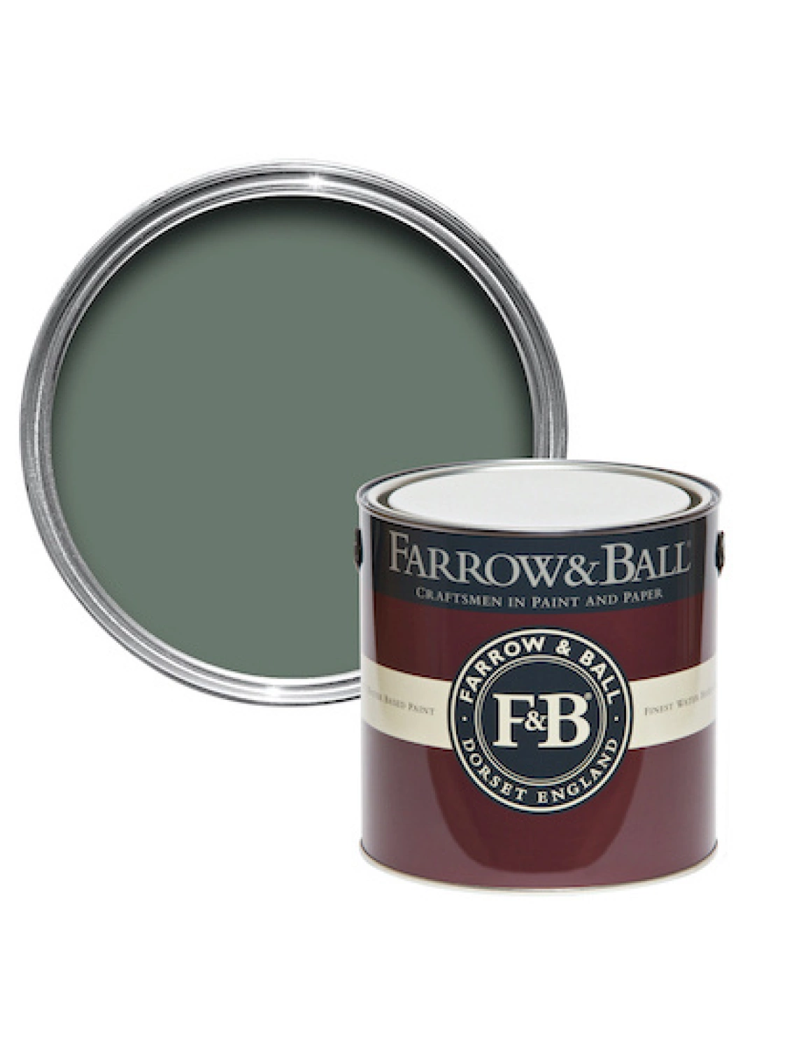Farrow & Ball Estate Emulsion Green Smoke No.47 - 5L-image