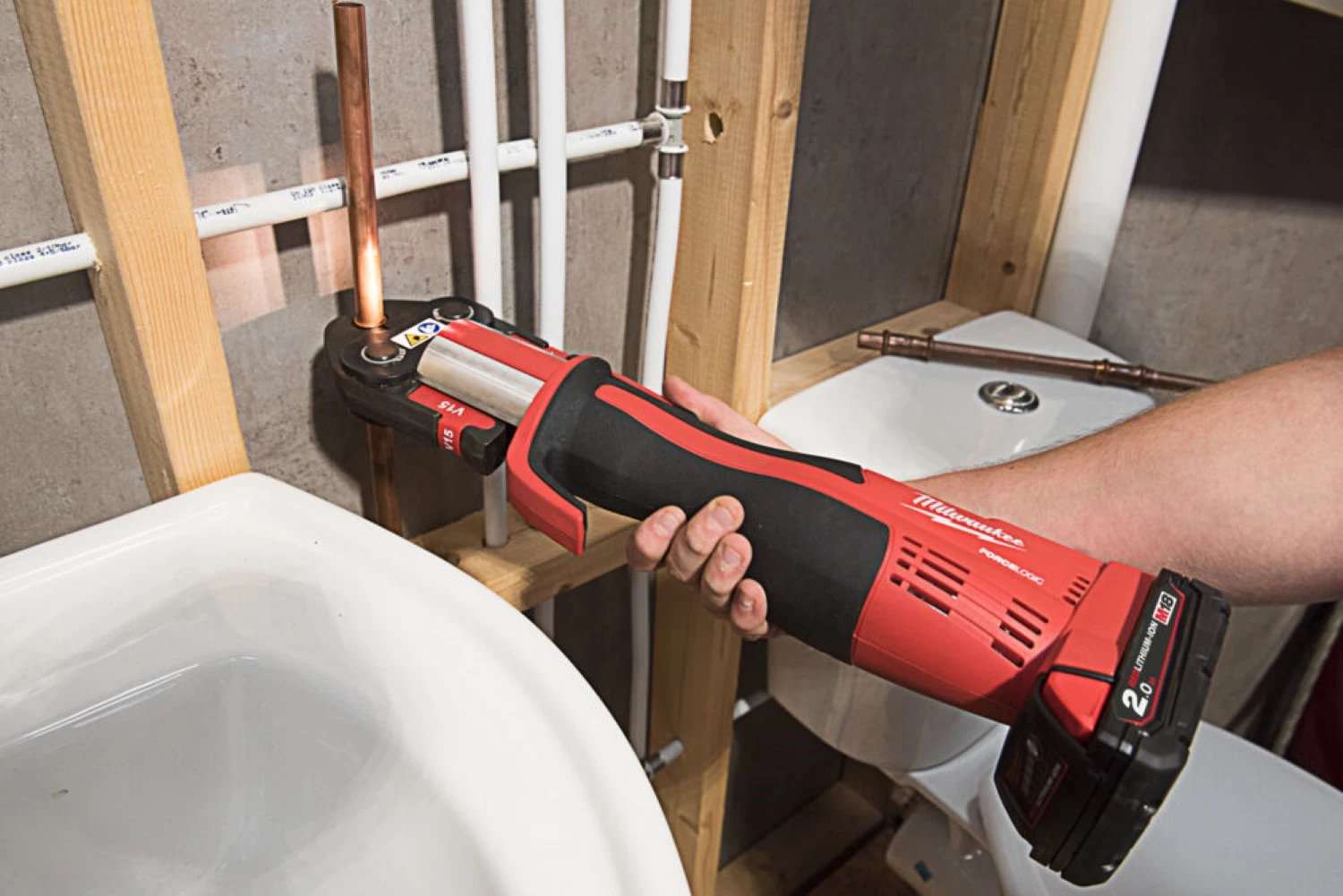 Milwaukee M18 BLHPT-202C TH-SET 18V Li-Ion accu perstang set (2x 2.0Ah accu) in koffer - koolborstelloos-image