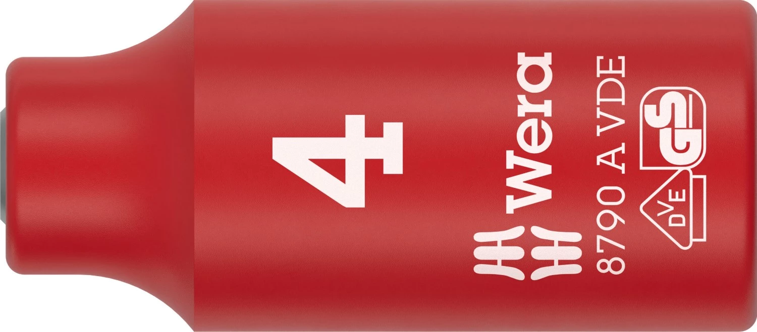 Wera 05005930001 8790 B VDE Zyklop embout isolé - 1/4 » - 4 mm-image