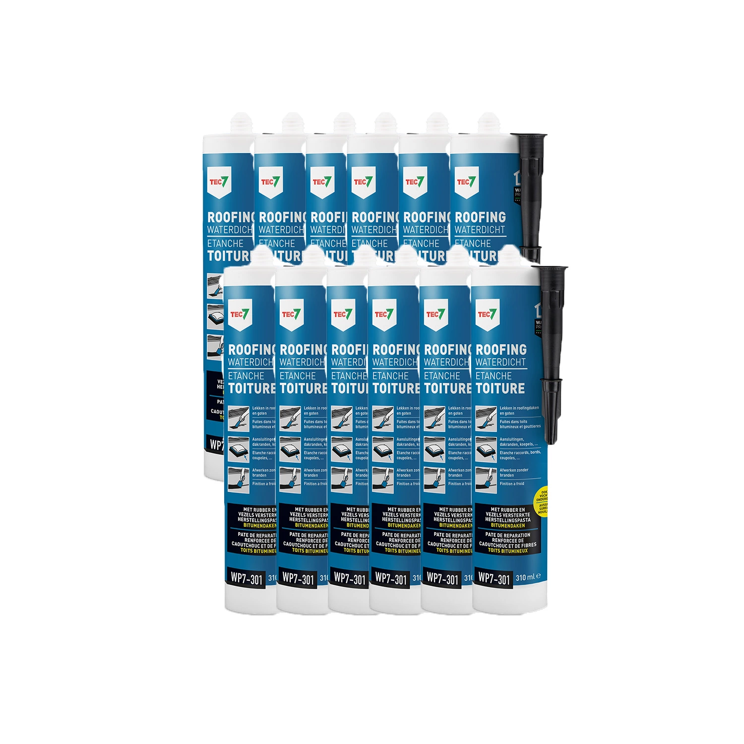 TEC7 WP7-301 Roofing Waterdicht - 310ml - 12st