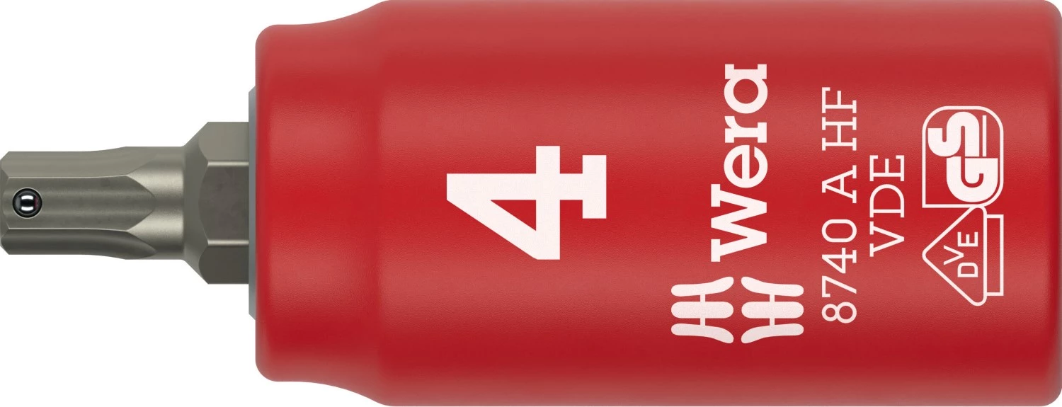 Wera 05005901001 8740 B VDE HF Zyklop embout isolé - 1/4 » - 4 mm-image