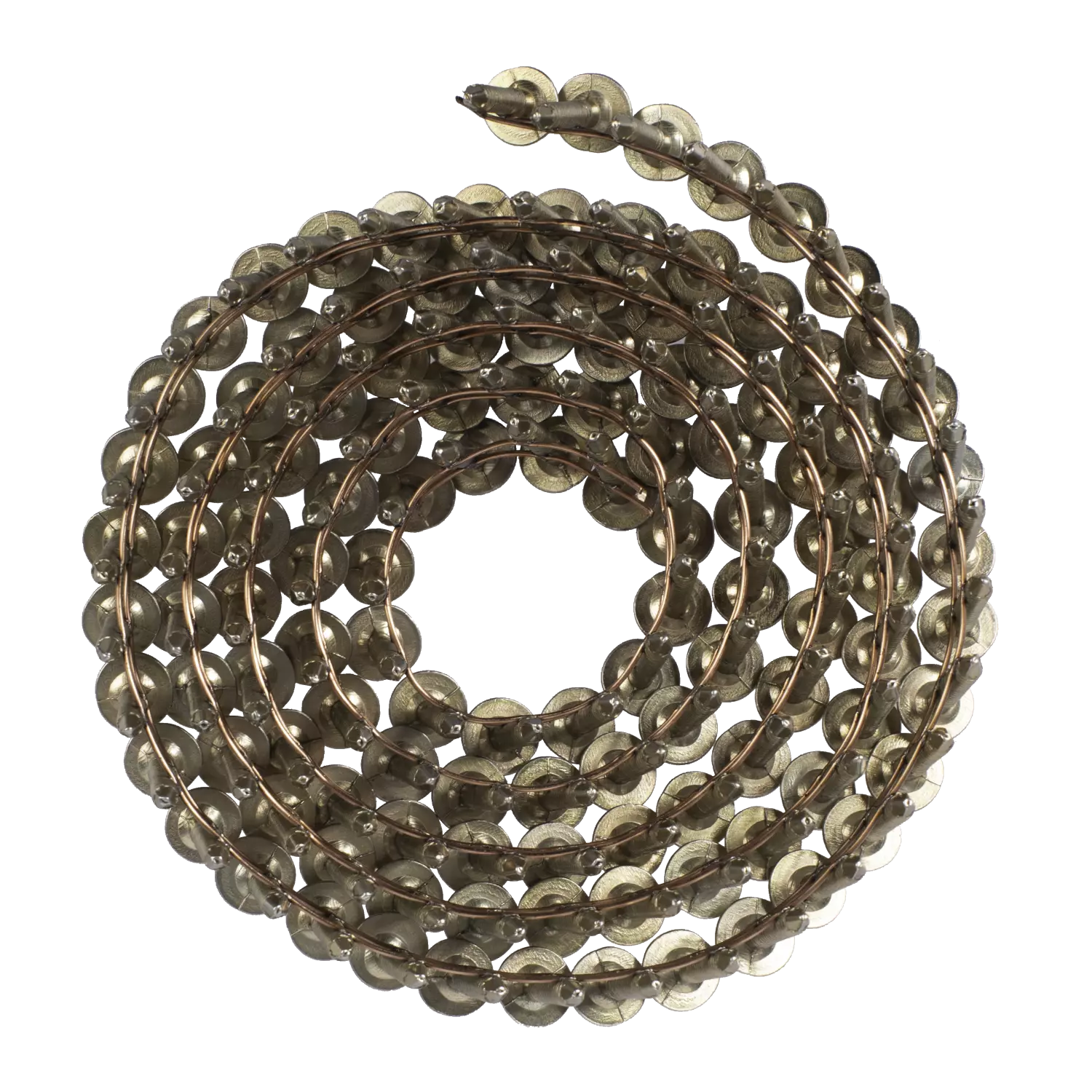 Milwaukee 4932499312 Clous à tête annelée en rouleau Galvanisés Tête ronde 15° 3,05 x 25 mm - 2160 pièces-image