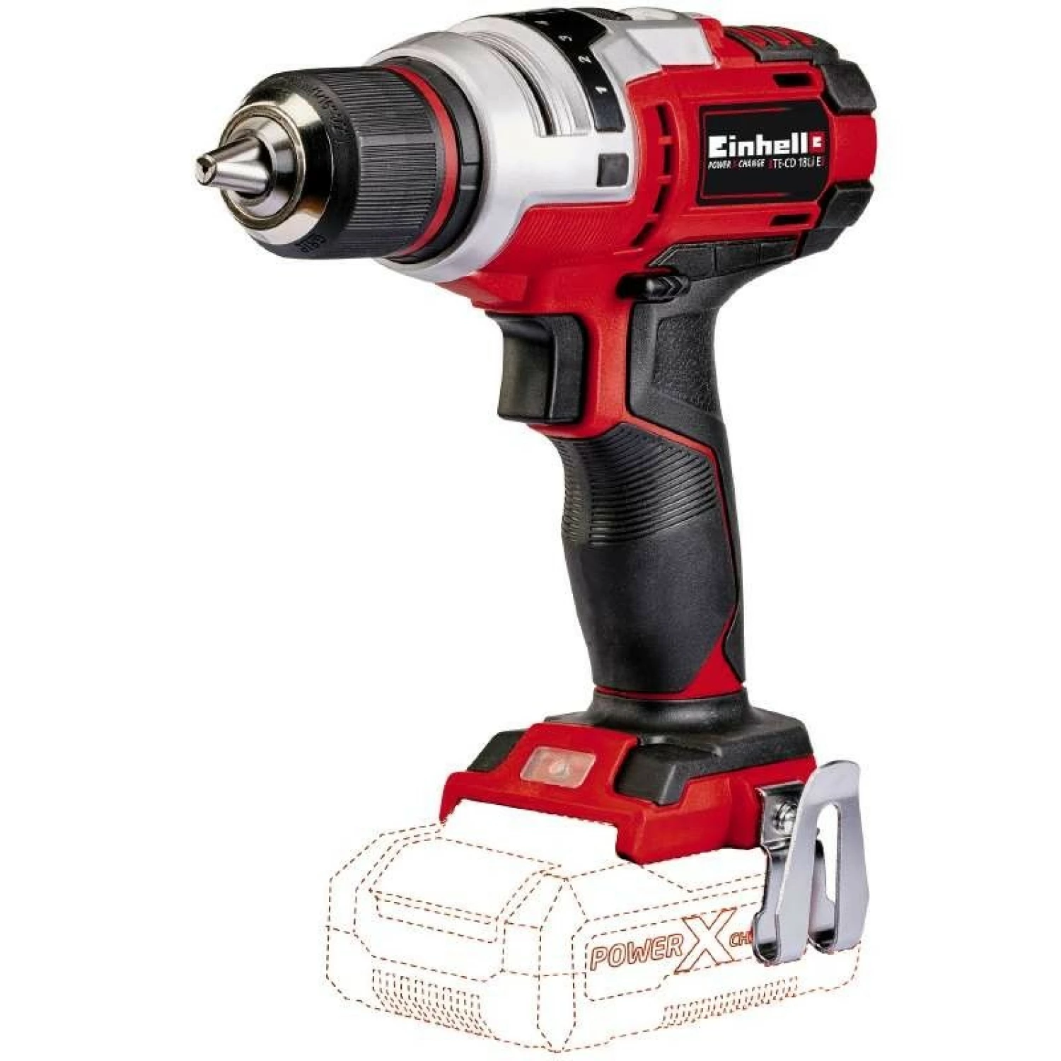 Einhell TE-CD 18 Li E Solo - Perceuse visseuse sans fil Li-Ion 18V (machine seule) - 47 Nm-image