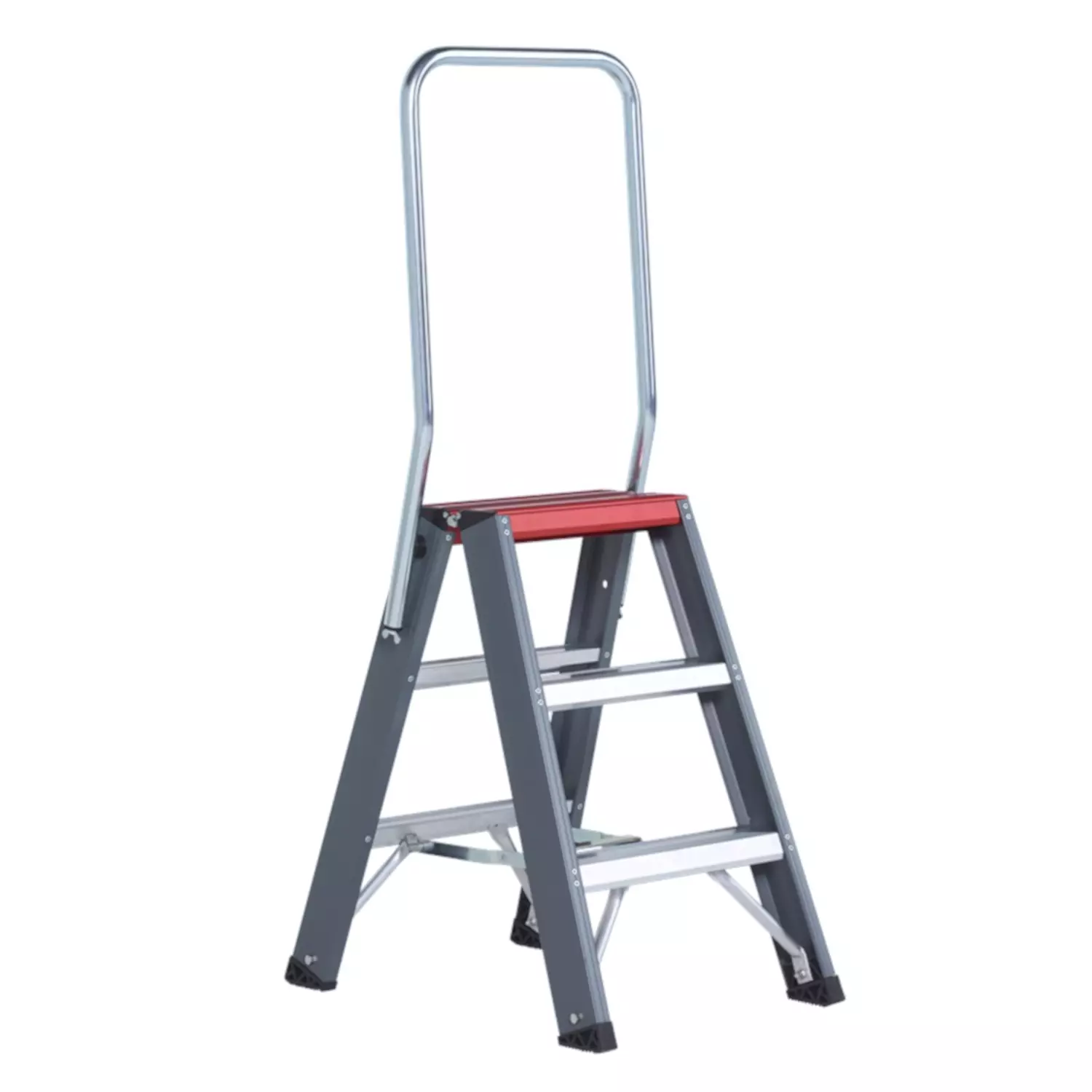 Altrex Falco FDO 3 Dubbele trap - Aluminium met coating - 2 x 3 treden - max. werkhoogte 2,7m-image