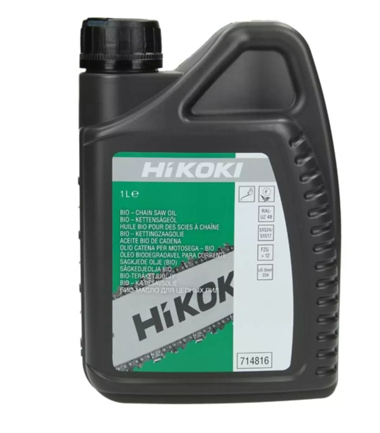 HiKOKI 714816 Huile de tronçonneuse bio - 1 L-image