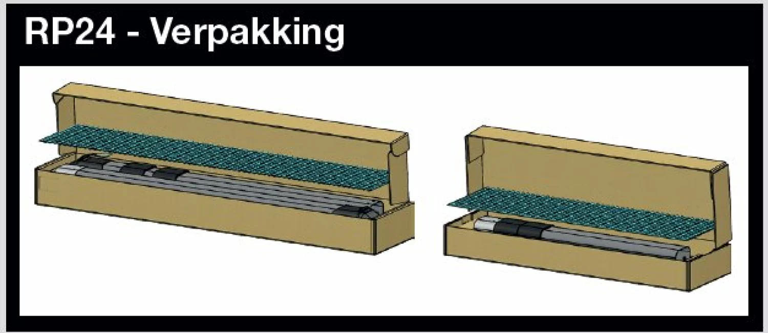 Rhino RP25 PipeTube Pro - Accessoire pour transport de tuyaux - aluminium - 4 mètres-image