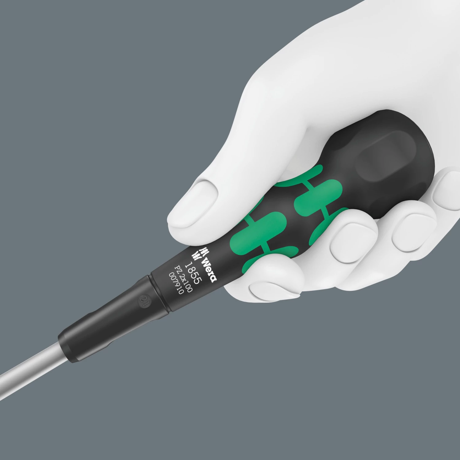 Wera 05007910001 1850 PH Kraftform Ball-Grip Kruiskopschroevendraaier werkplaatskling - PZ 2 x 100 mm-image