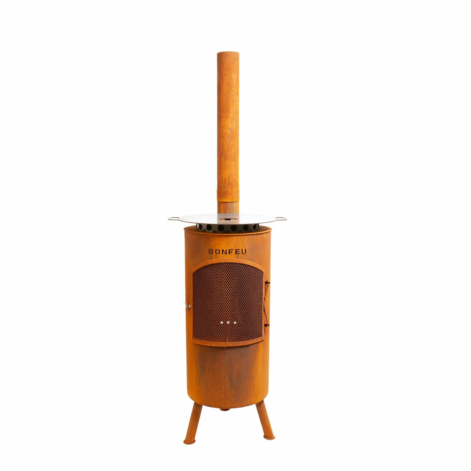 BonFeu 3501R Braséro de jardin BonTino - Rouille – 164 cm – 35 cm-image