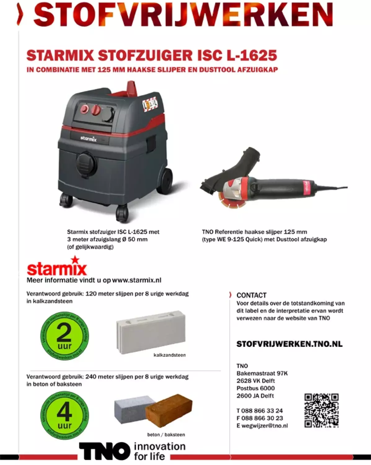 Starmix ISC L-1625 Premium - Aspirateur de chantier - 1600W - Classe L - 25L-image