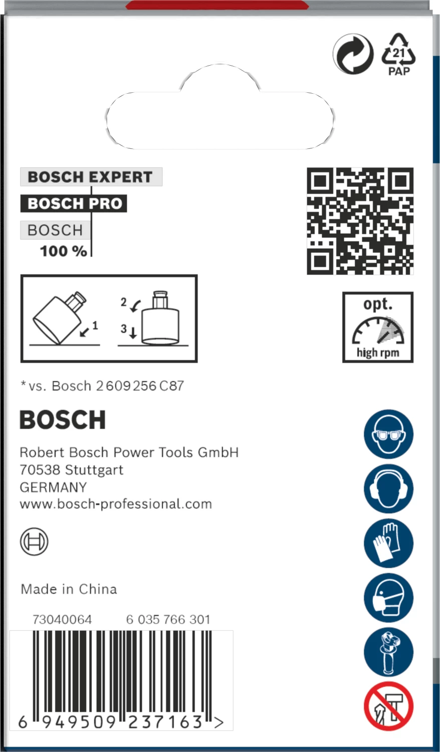Bosch 2608901564 Scie cloche diamantée PRO Tile PC Plus pour carrelage - 57 mm-image