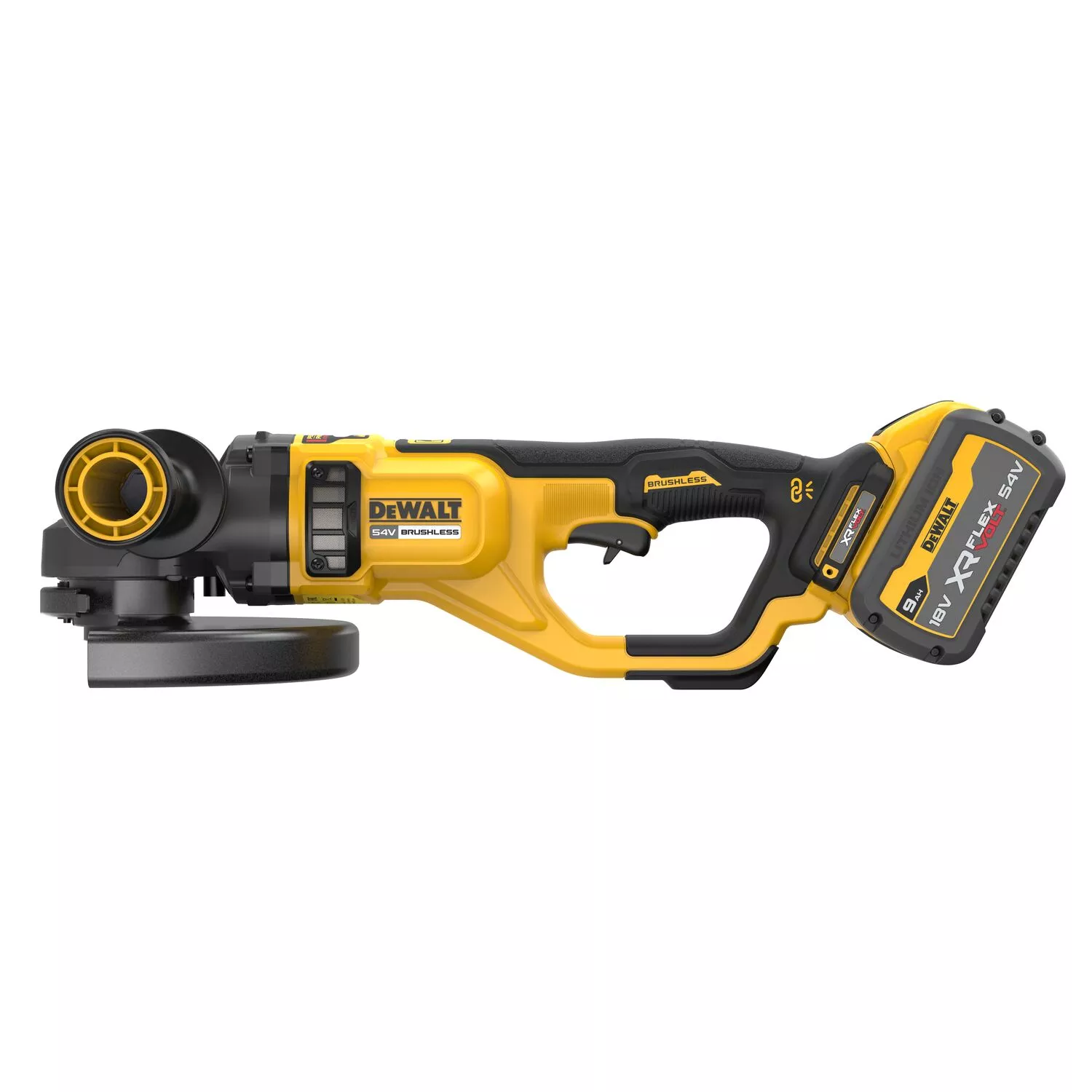 DeWALT DCG460X2 Kit de meuleuse d'angle sans fil Li-ion Flexvolt 54 V (2 batteries 9,0 Ah) dans un coffret - 230 mm-image