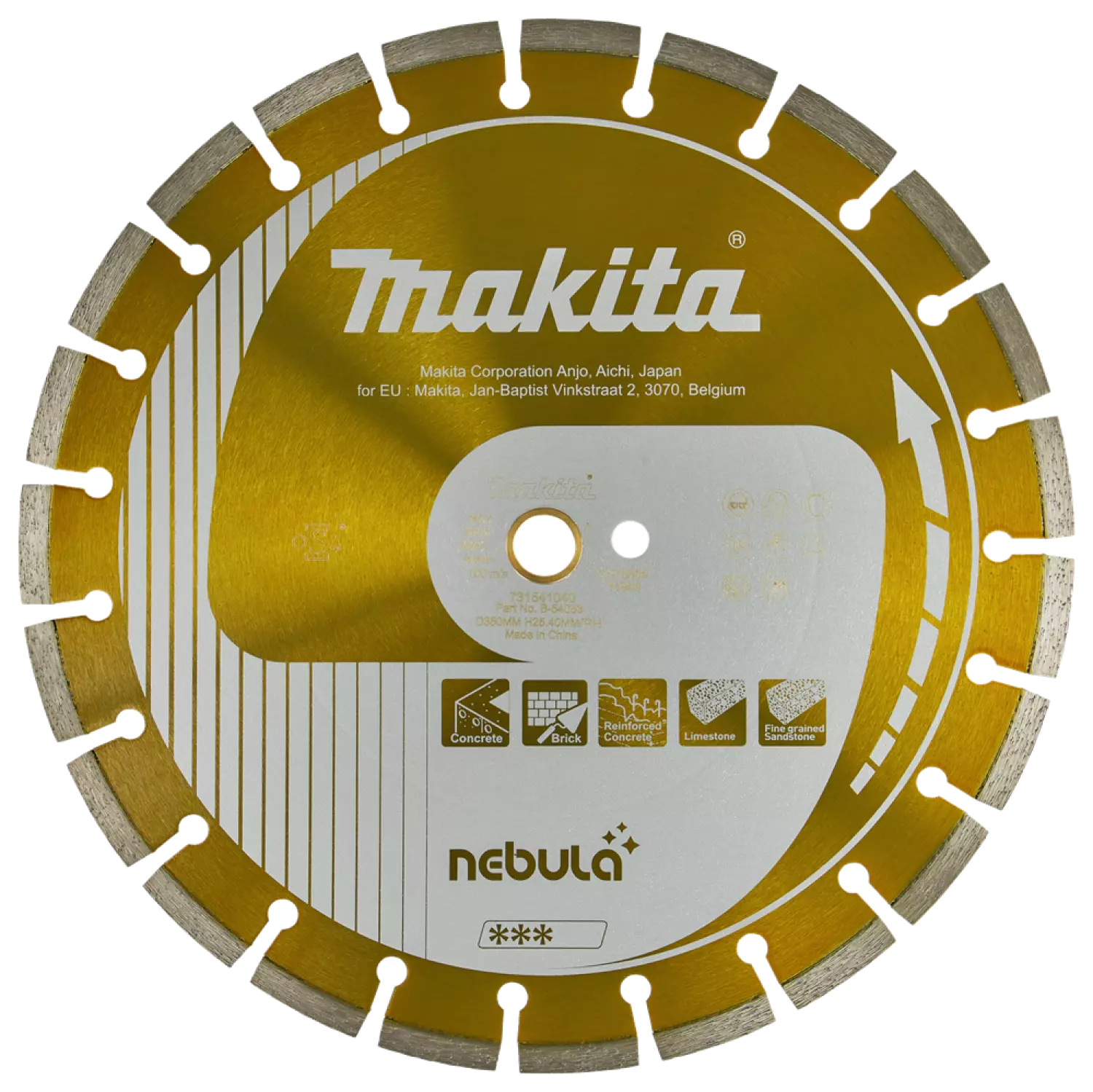 Disque Diamant Makita B -54053 - 350 x 25,4 mm - Universel-image