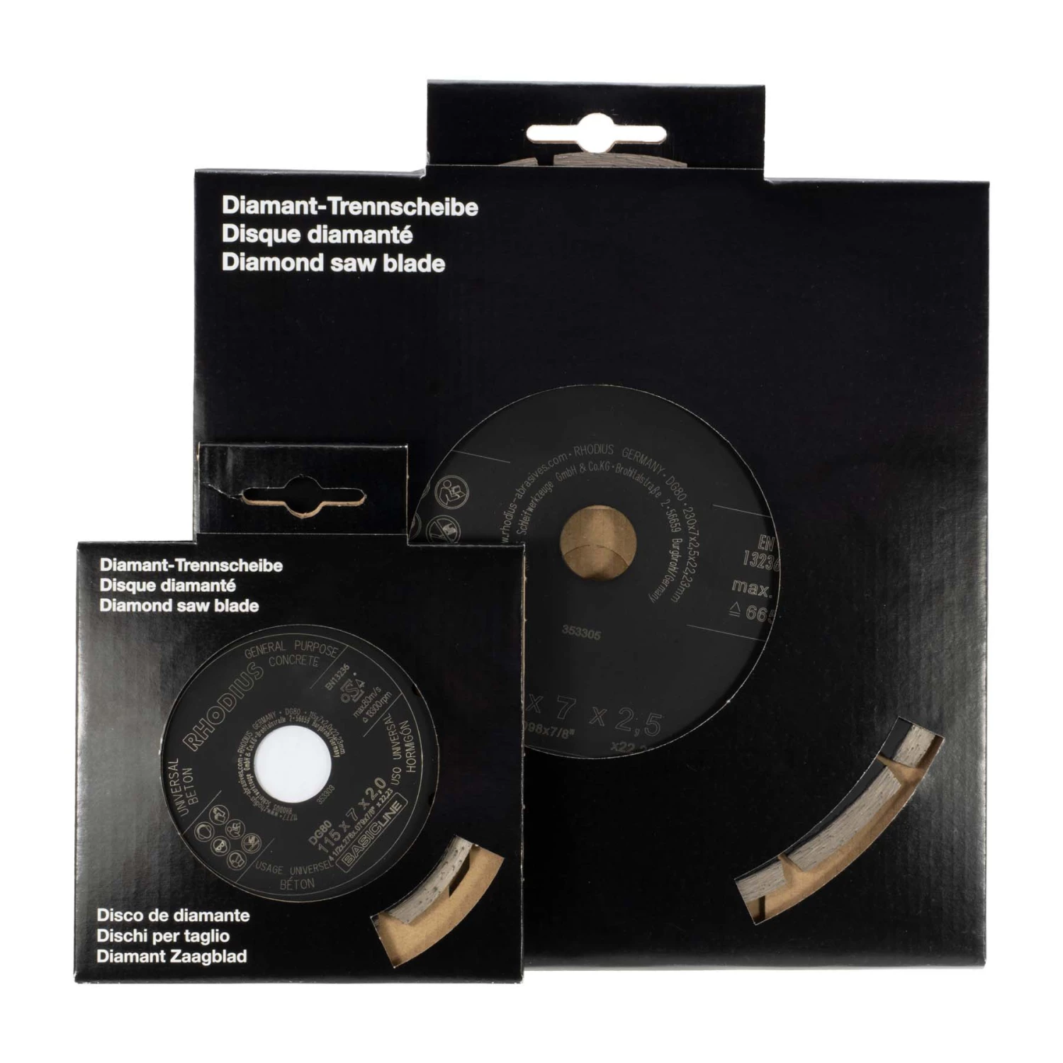 Rhodius DG80 BasicLine Diamantschijf - 125 x 7,0 x 2,0 x 22,23mm - Beton-image