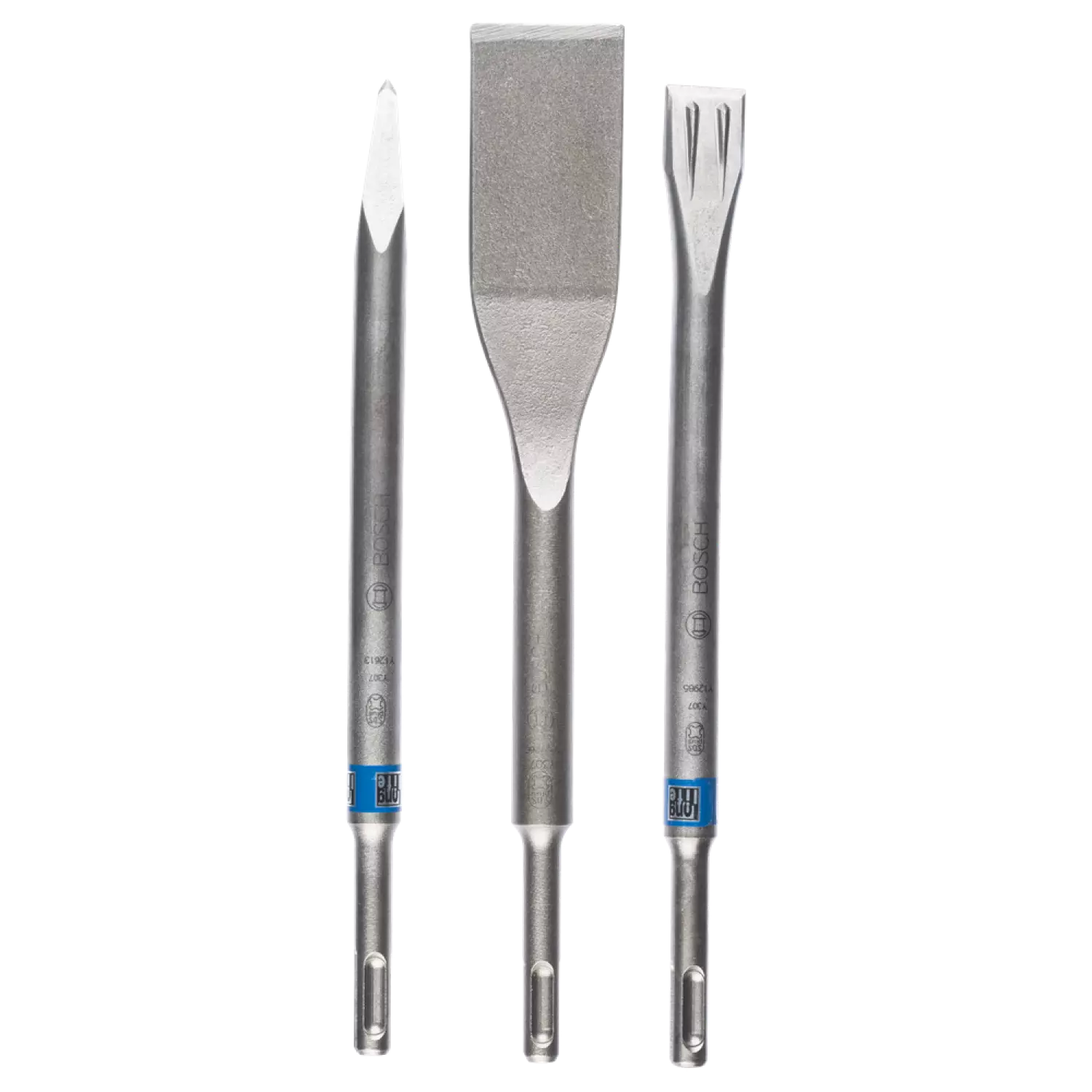 Bosch 2607019159 - Set 3 pièces burin pointu plat SDS-Plus, 250; 250; 260 x 20; 40 mm-image