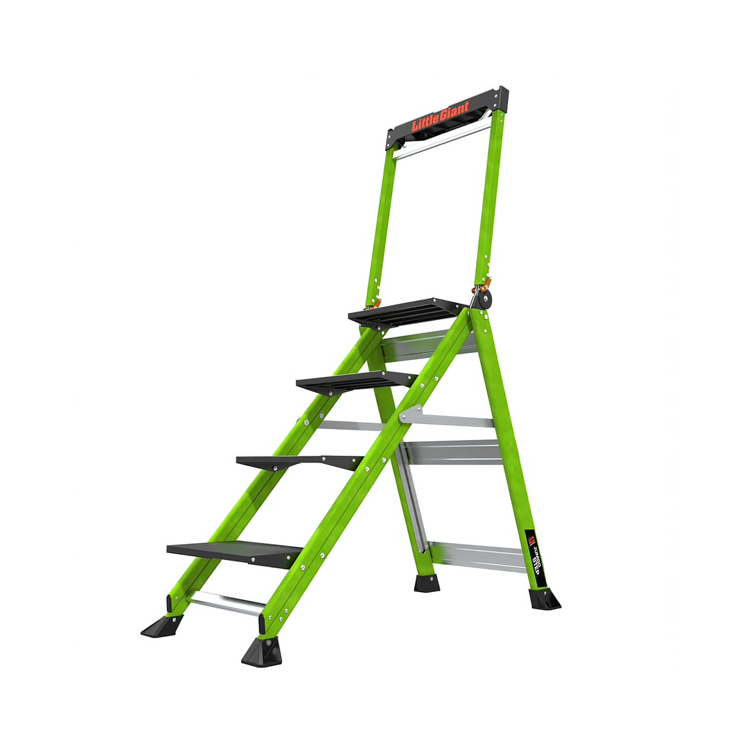 Little Jumbo 484322410 Little Giant Jumbo Step Escabeau - Simple - Fibre de verre - 1 x 4 marches - max. hauteur de travail 2,87m