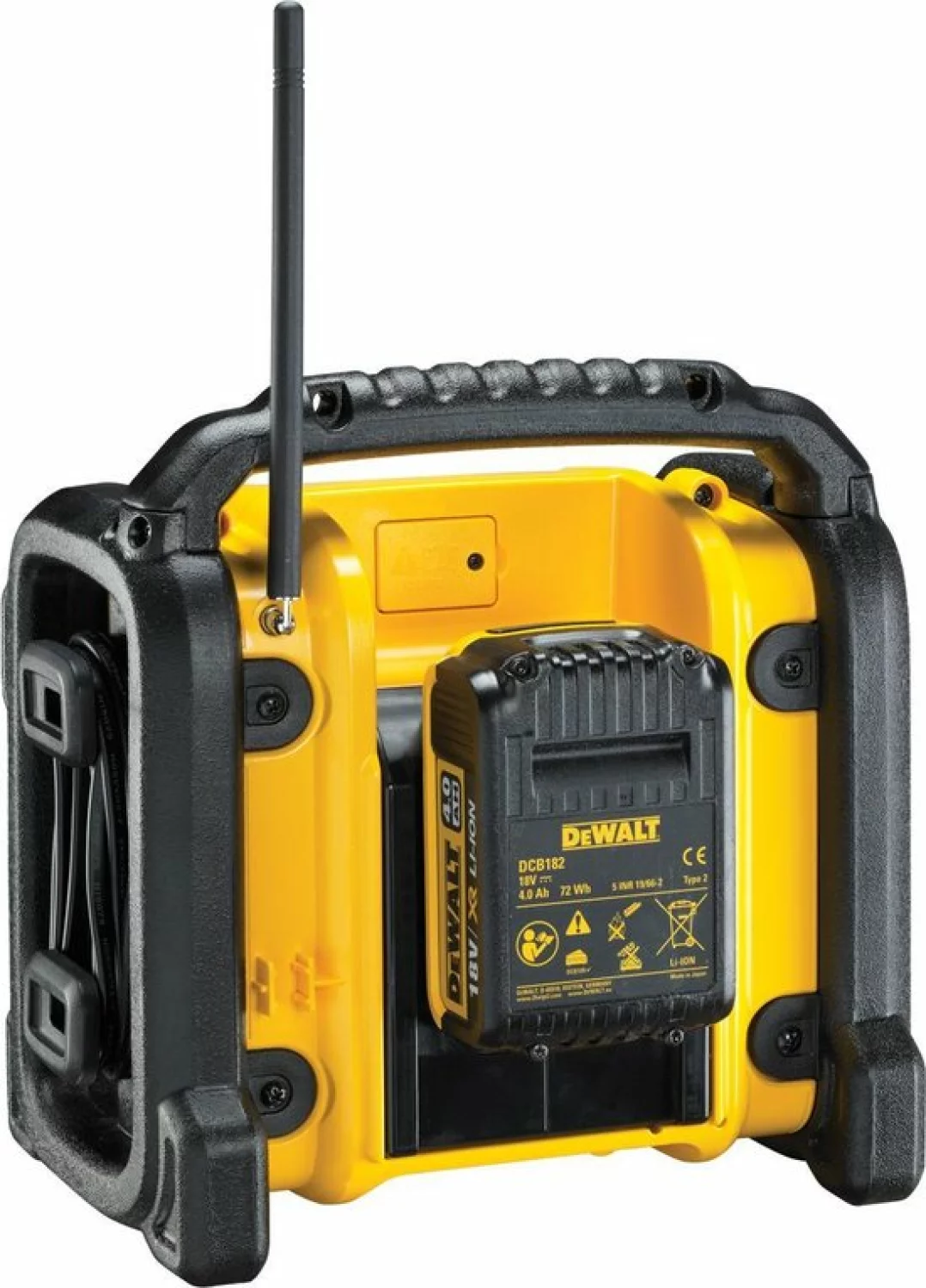 DeWALT DCR019 - Radio compacte FM/AM 10,8V-18V Li-Ion - secteur & batterie-image