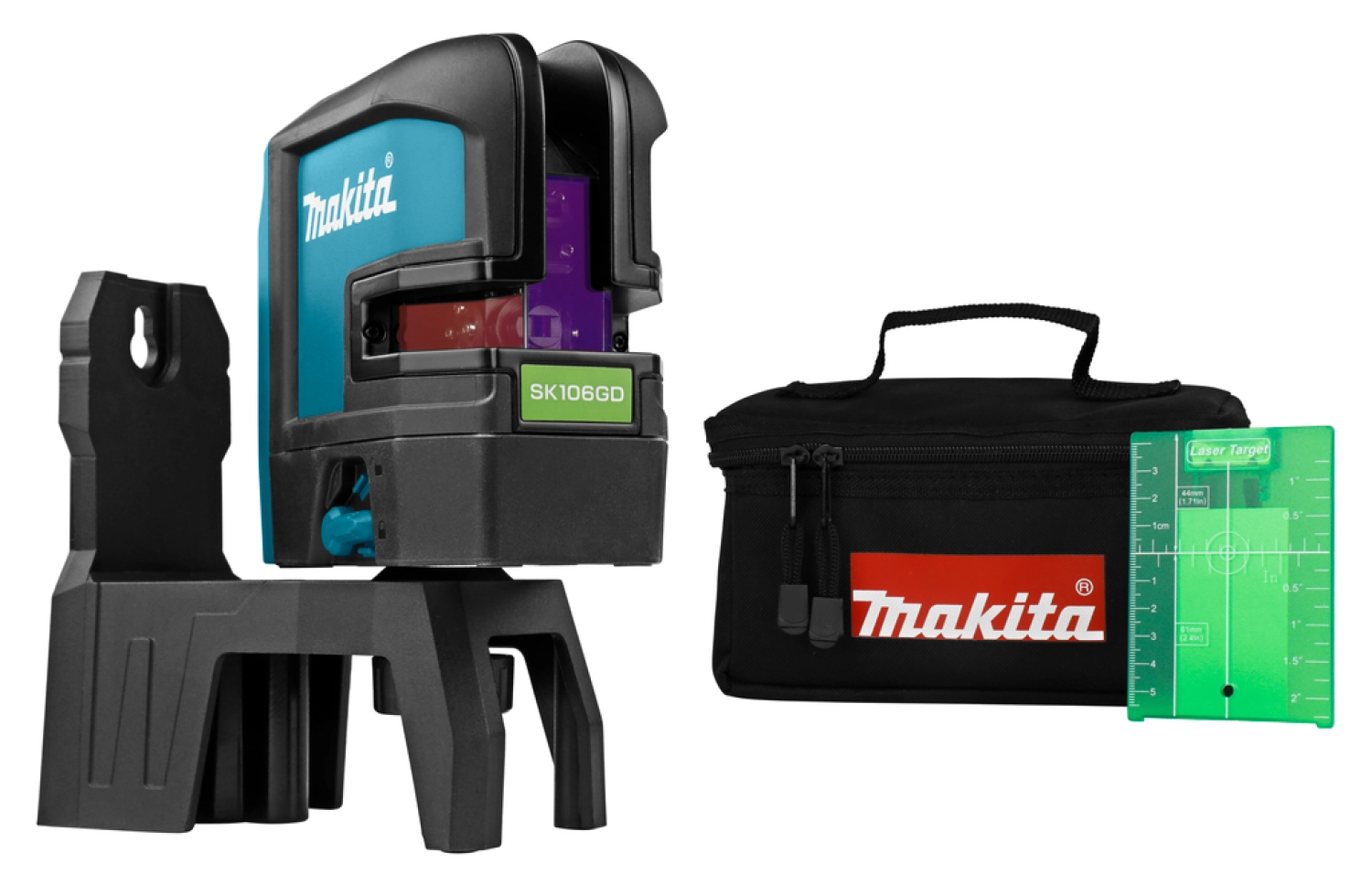 Makita SK106GDZ 10.8V Li-Ion accu Kruislijnlaser body in tas - 2 lijnen - 35m - Groen-image