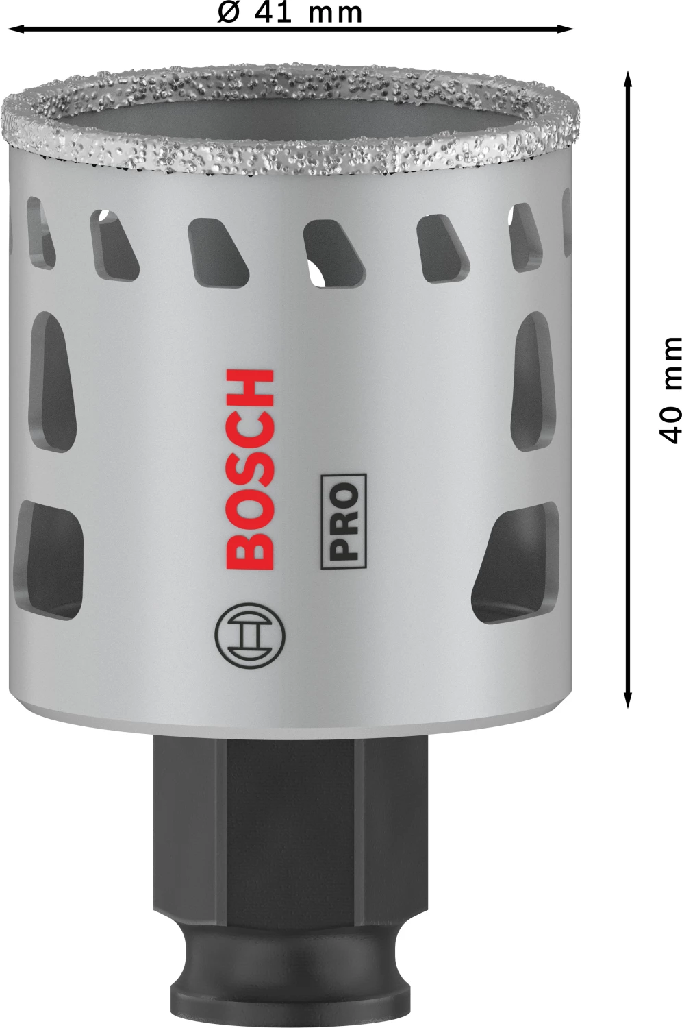 Bosch 2608901560 Scie cloche diamantée PRO Tile PC Plus pour carrelage - 41 mm-image