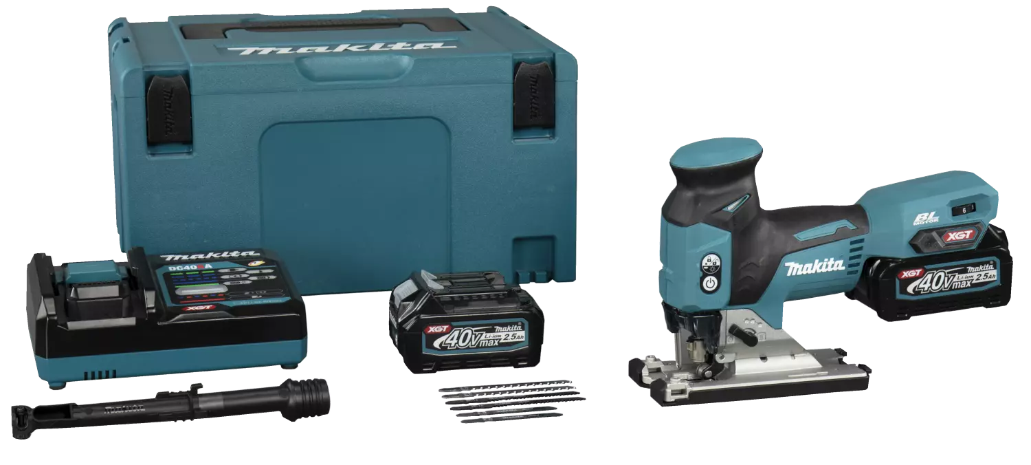 Makita JV001GD201 XGT 40V Max Li-ion accu decoupeerzaag Set in Mbox - Ergonomische greep-image