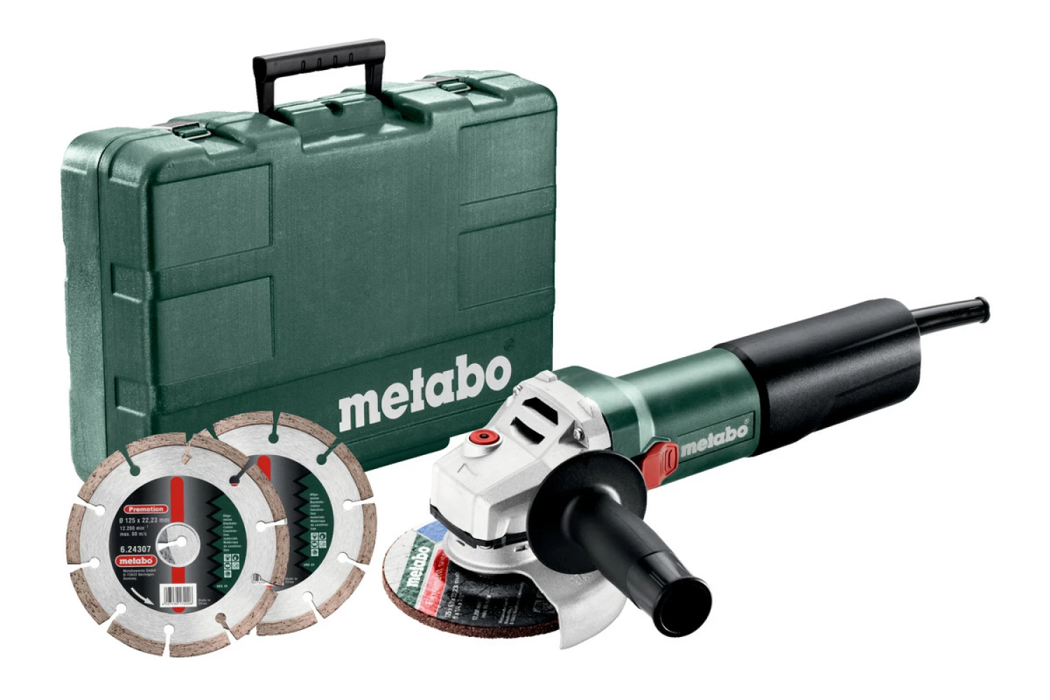 Metabo WQ 1100-125 Haakse slijper in koffer incl. 2 diamantzaagbladen - 1100W - 125mm-image